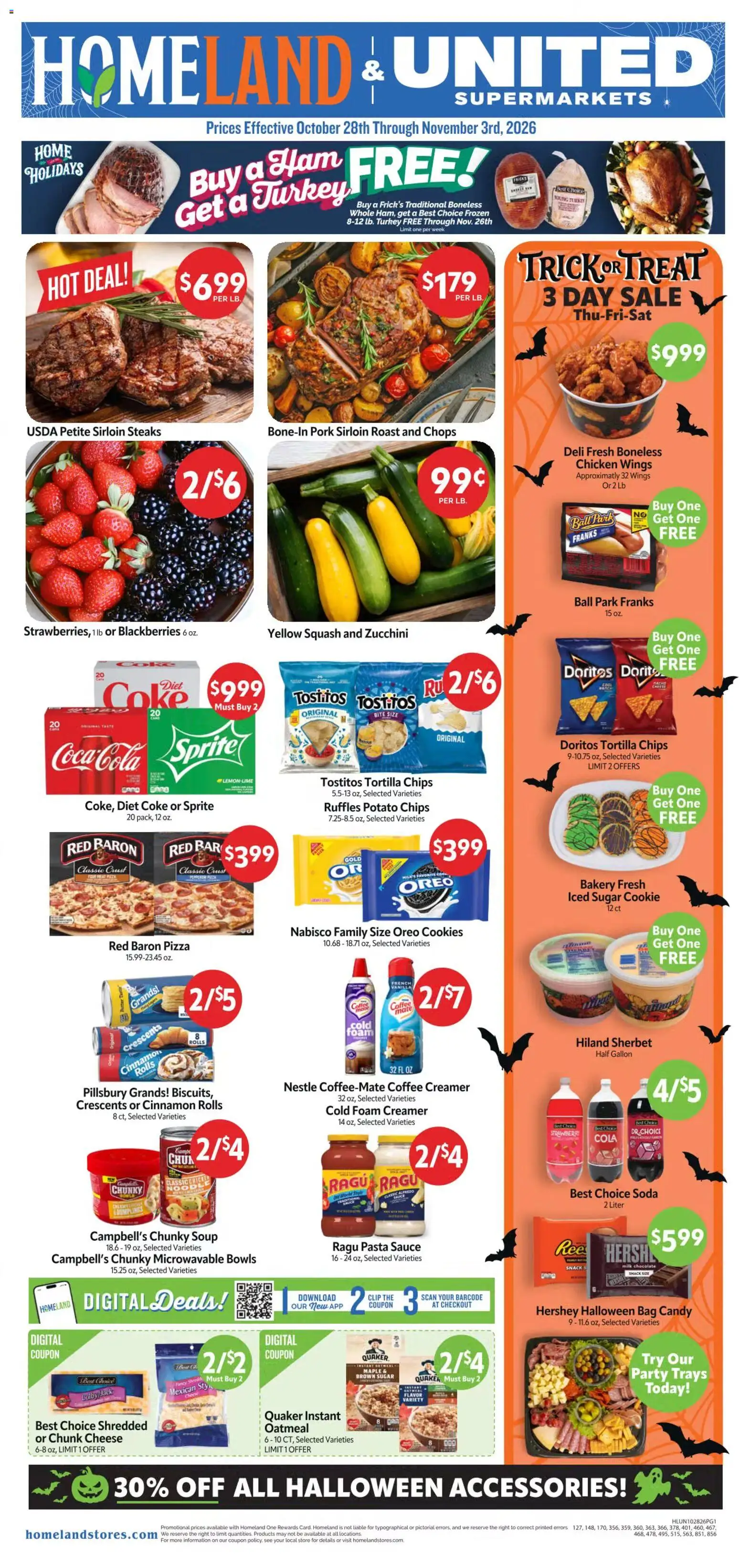 Ad Preview of Homeland Homeland Weekly Ad from 10/28/2026