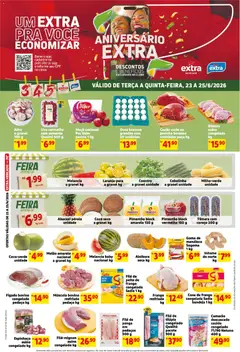 Pré-Visualização do folheto "Extra ofertas de Mercado Terça e Quinta" da loja Extra válido a partir de 23/06/2026
