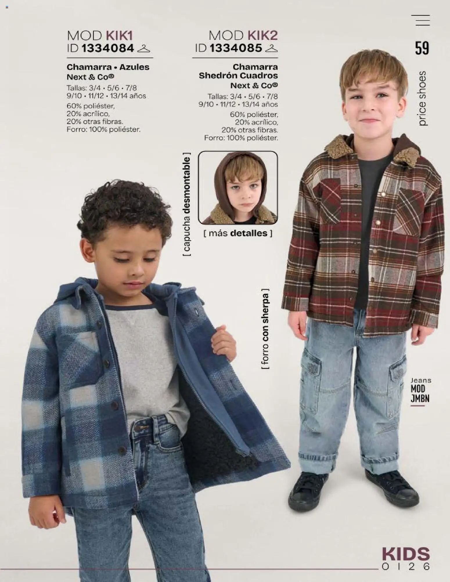 Vista previa las ofertas de la tienda Price Shoes - Price Shoes catálogo Kids desde el 01/10/2026 - Chamarra