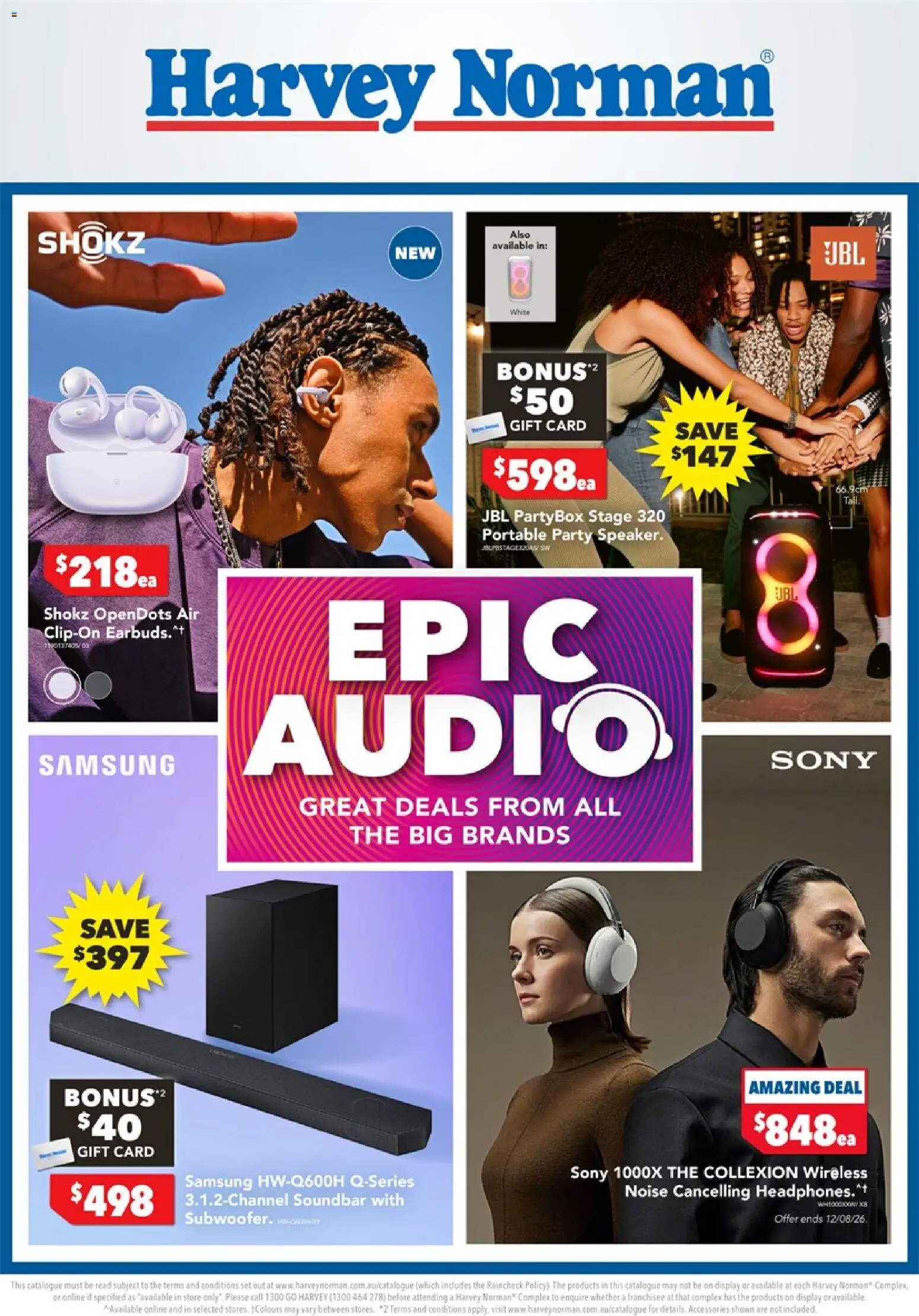 Preview of catalogue Harvey Norman Epic Audio from shop Harvey Norman valid 06/08/2026