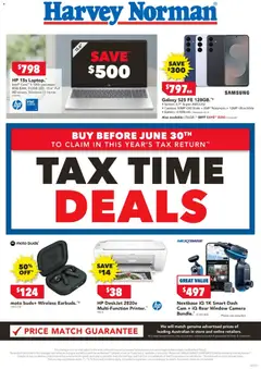 Preview of catalogue Harvey Norman Tax time deals from shop Harvey Norman valid 05/06/2026