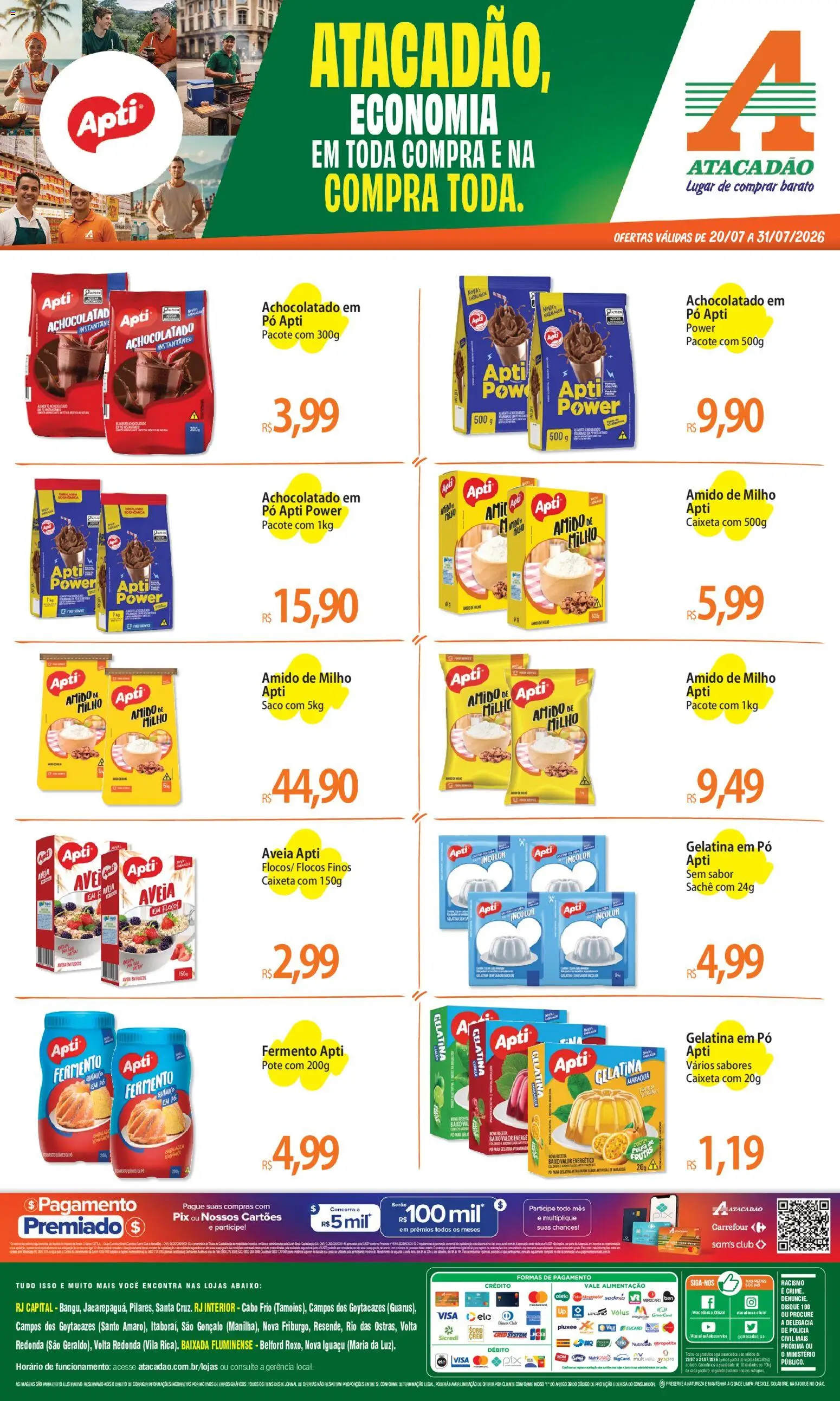 Pré-Visualização do folheto "Atacadão ofertas - RJ" da loja Atacadão válido a partir de 20/07/2026