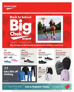 Preview of leaflet Sport Chek flyer / circulaire from shop Sport Chek is valid from Aug 20, 2026