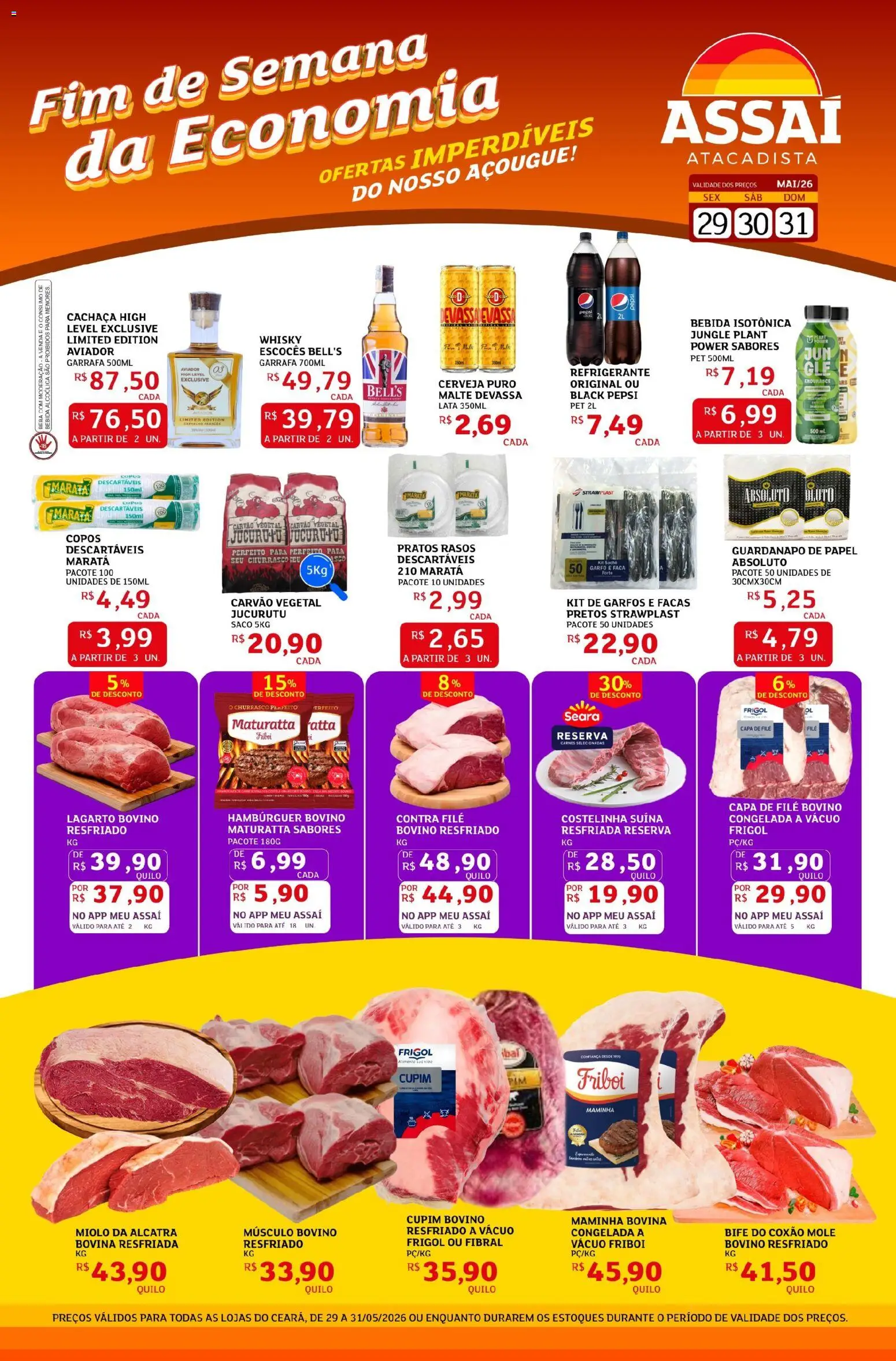 Pré-Visualização do folheto "Assaí Atacadista ofertas - CE" da loja Assaí Atacadista válido a partir de 29/05/2026