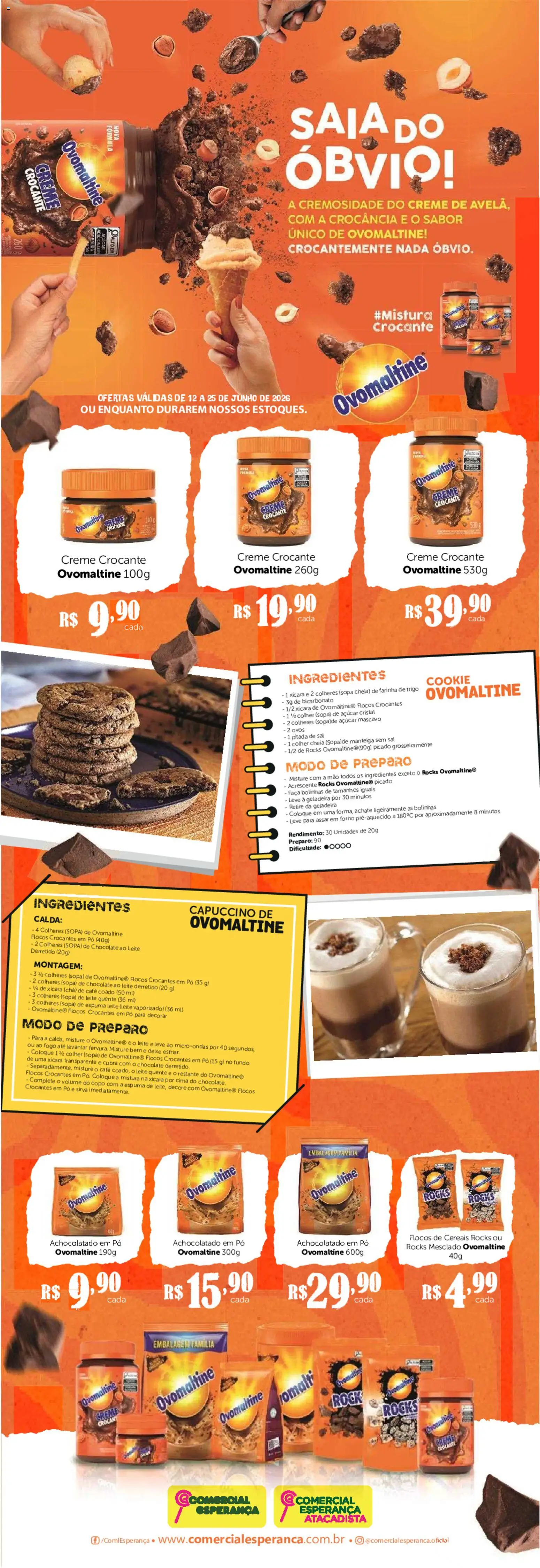 Pré-Visualização do folheto "Comercial Esperança ofertas Saia do Obvio" da loja Comercial Esperança válido a partir de 12/06/2026