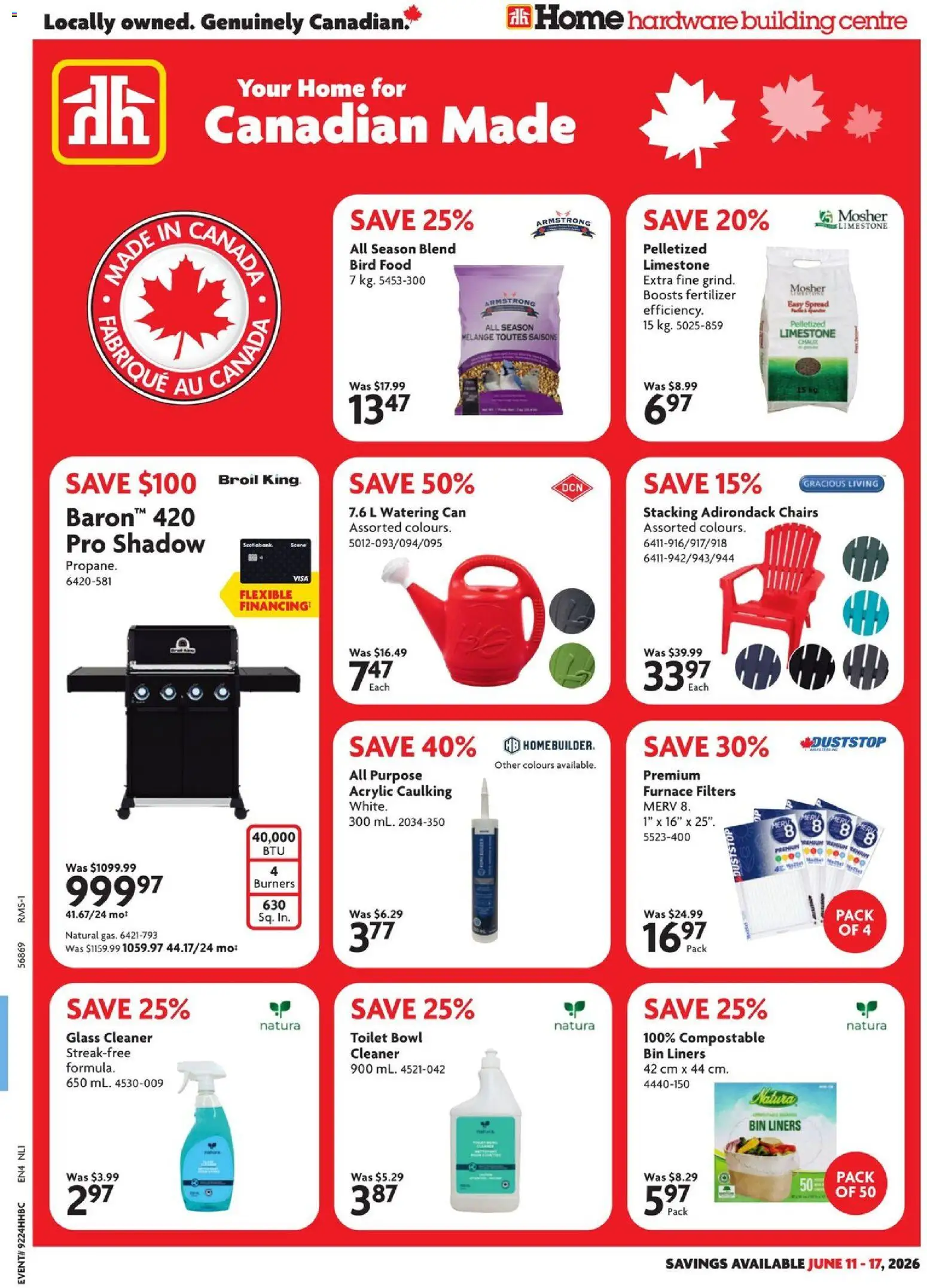 Preview of leaflet Home Hardware weekly flyer / circulaire from shop Home Hardware is valid from Jun 11, 2026