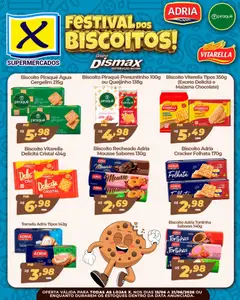 Pré-Visualização do folheto "X Supermercados ofertas Biscoitos" da loja X Supermercados válido a partir de 13/06/2026