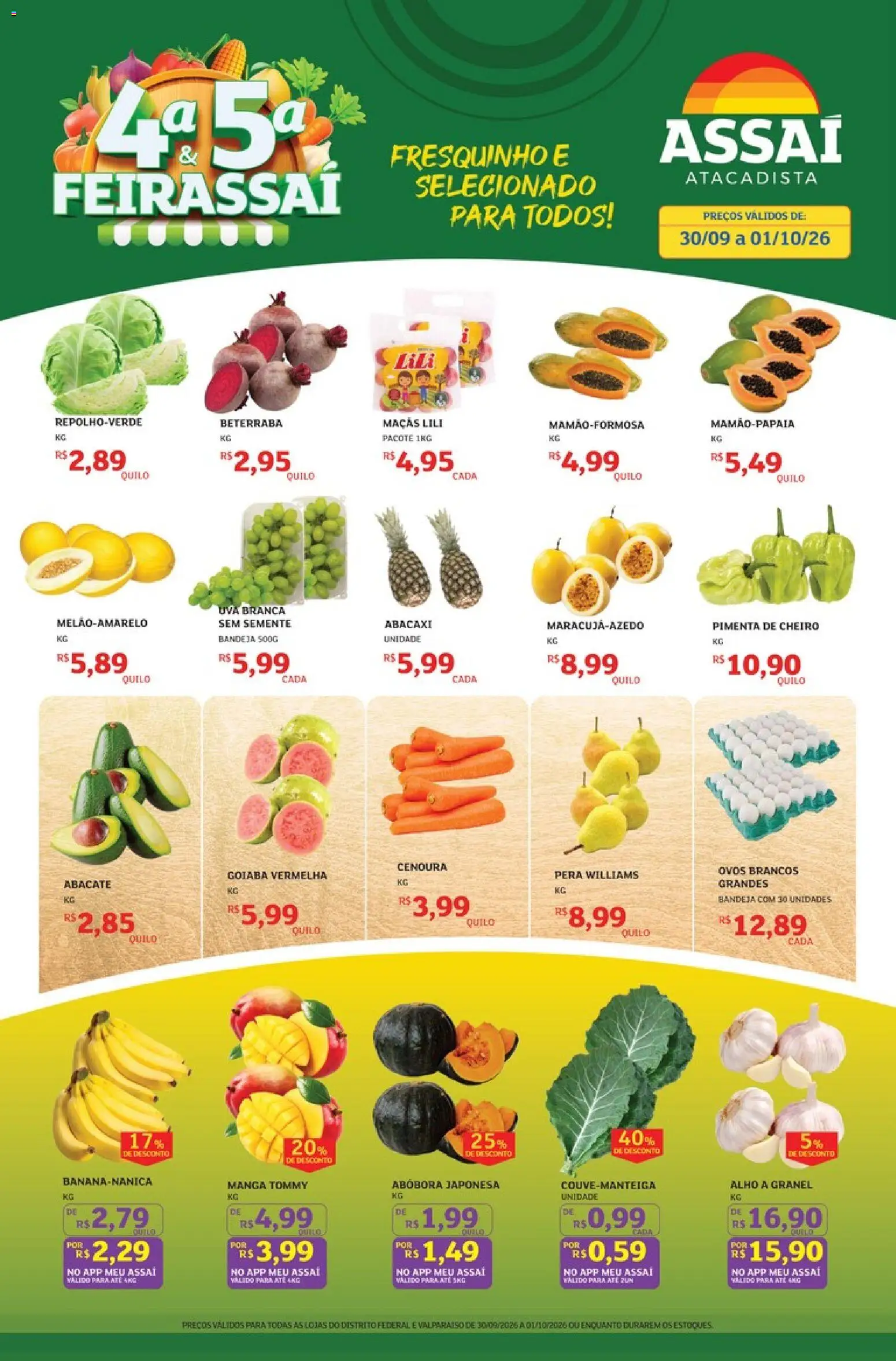 Pré-Visualização do folheto "Assaí Atacadista ofertas - DF" da loja Assaí Atacadista válido a partir de 30/09/2026