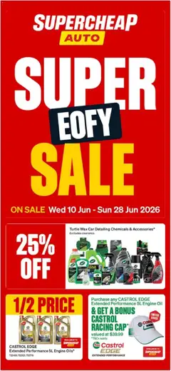 Preview of catalogue Supercheap Auto catalogue from shop Supercheap Auto valid 10/06/2026