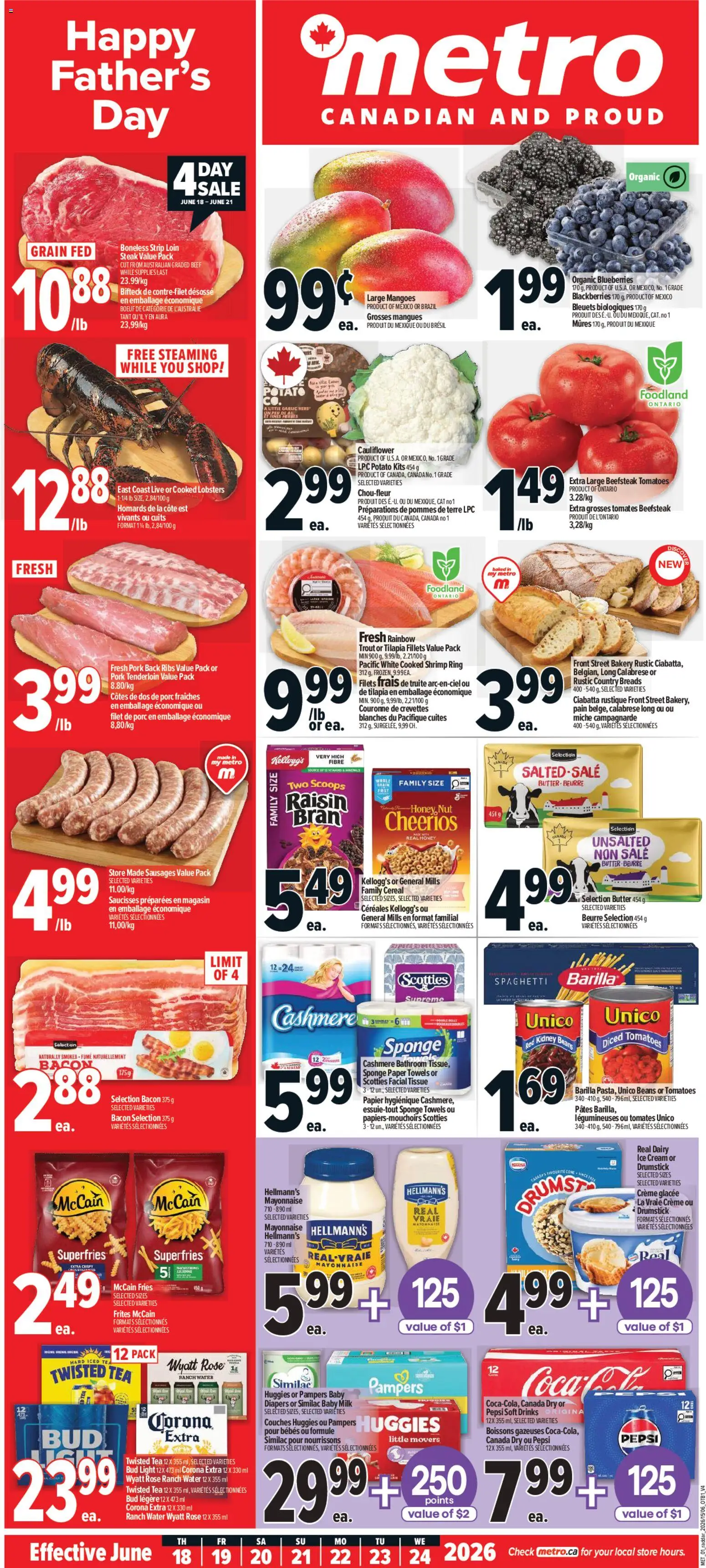 Preview of leaflet Metro weekly flyer - Trois-Pistoles from shop Metro is valid from Jun 18, 2026