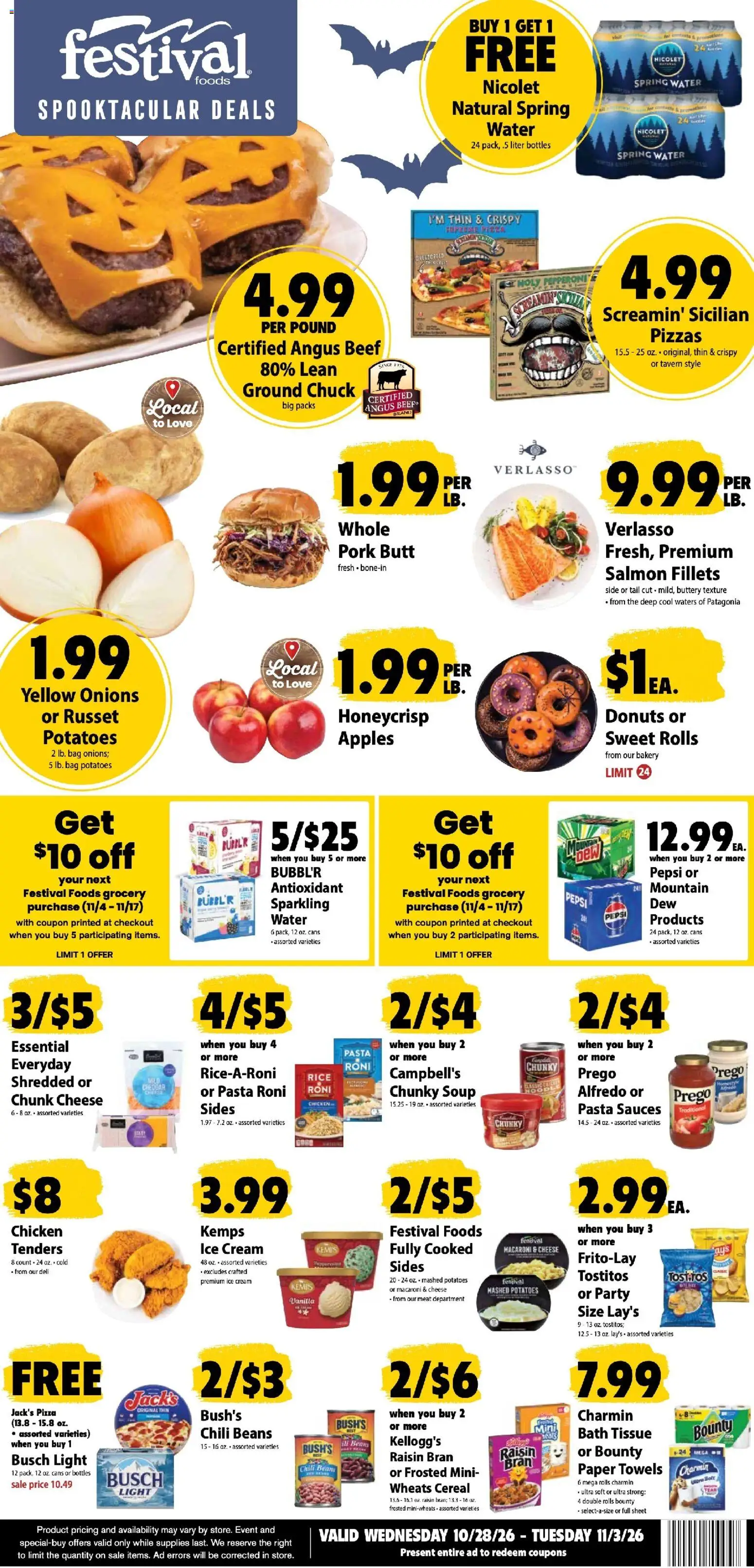 Ad Preview of Festival Foods Festival Foods Weekly Ad from 10/28/2026