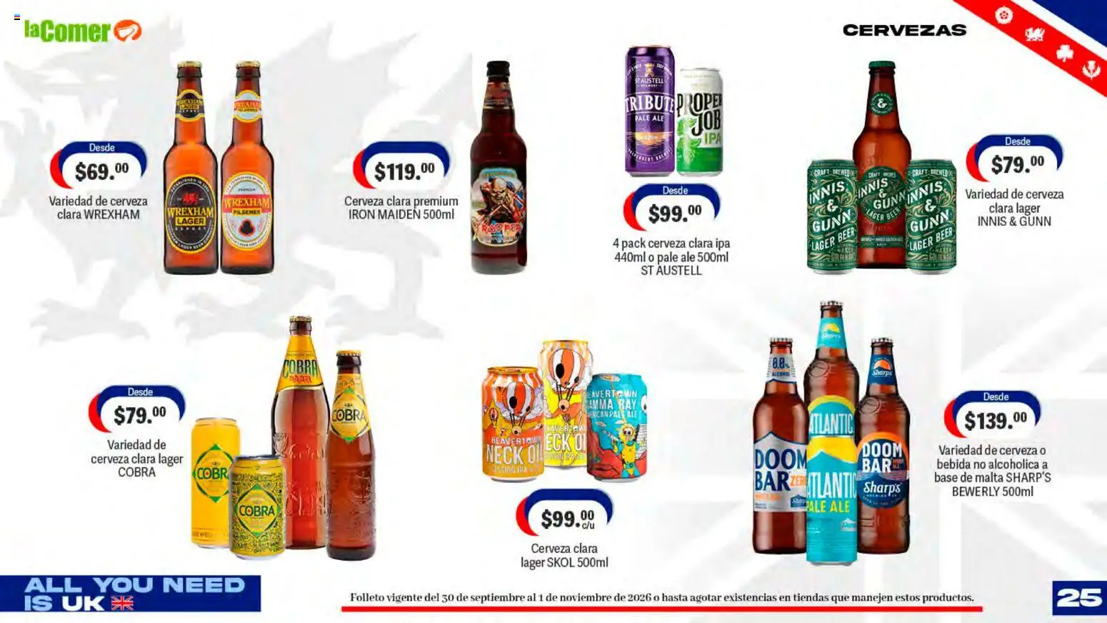 Vista previa las ofertas de la tienda La Comer - La Comer folleto desde el 30/09/2026 - Cerveza
