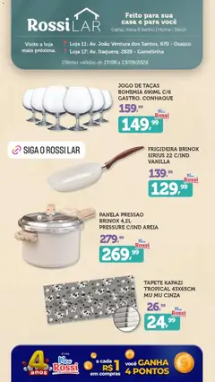 Pré-Visualização do folheto "Rossi Supermercados ofertas LAR" da loja Rossi Supermercados válido a partir de 17/08/2026