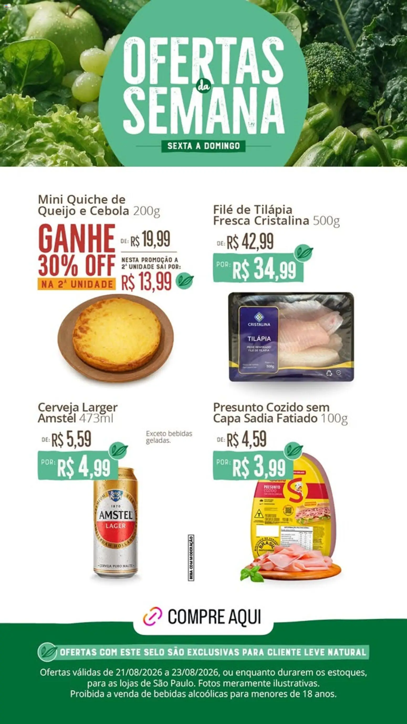 Pré-Visualização do folheto "Natural da Terra - Ofertas da semana" da loja Natural da Terra válido a partir de 21/08/2026