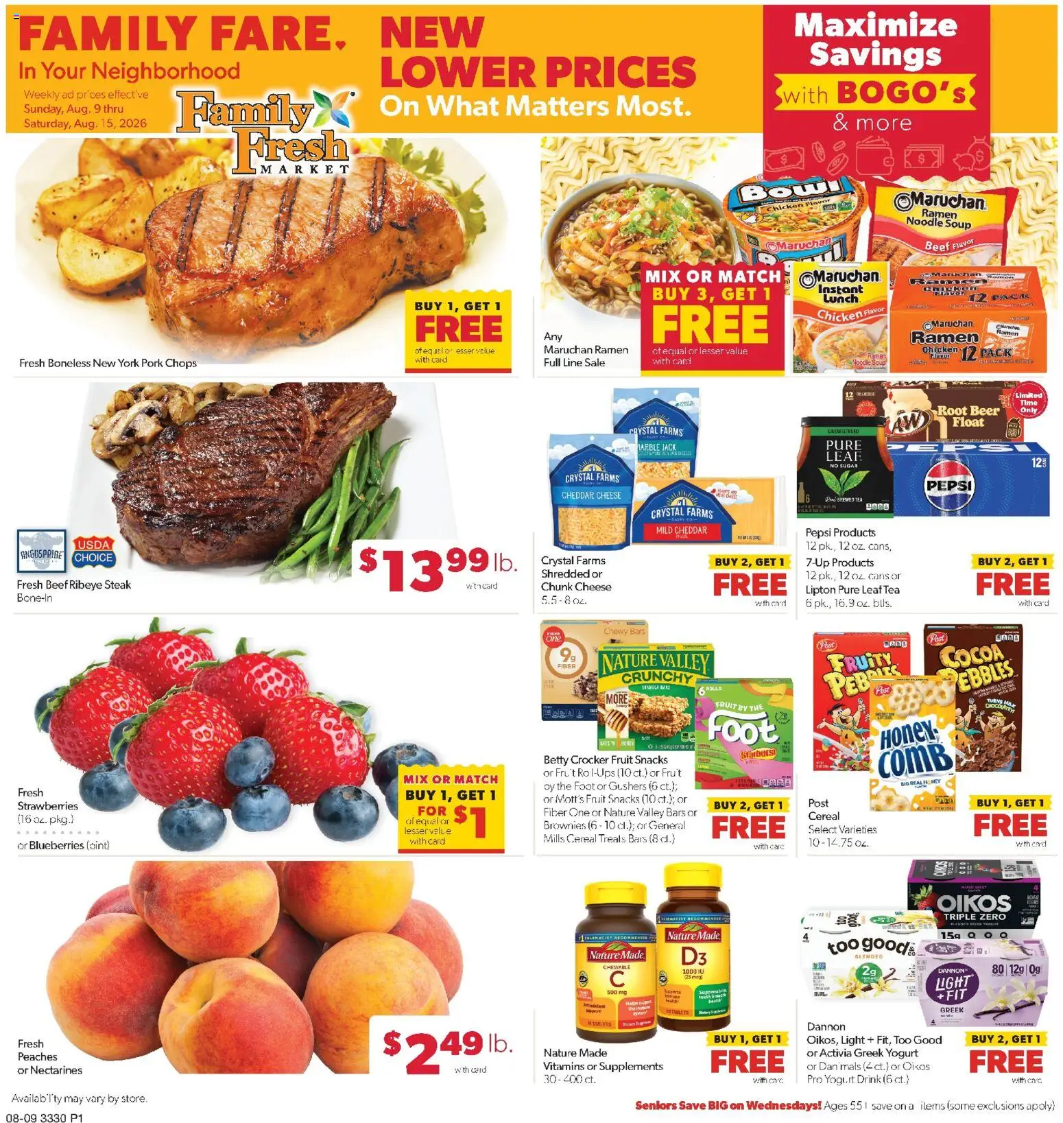 Ad Preview of Family Fare Family Fare Weekly Ad - MN from 08/09/2026