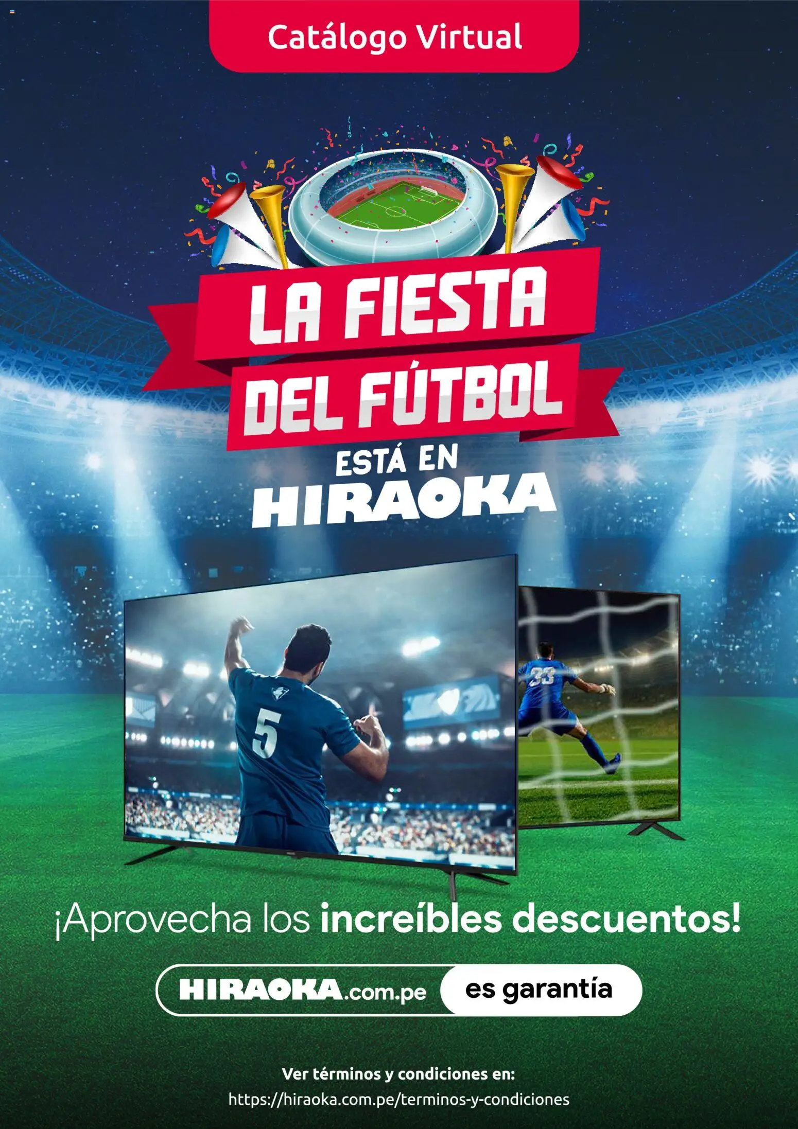 Vista previa de Catálogo Hiraoka - La fiesta del fútbol de la tienda Hiraoka válido desde 11/06/2026