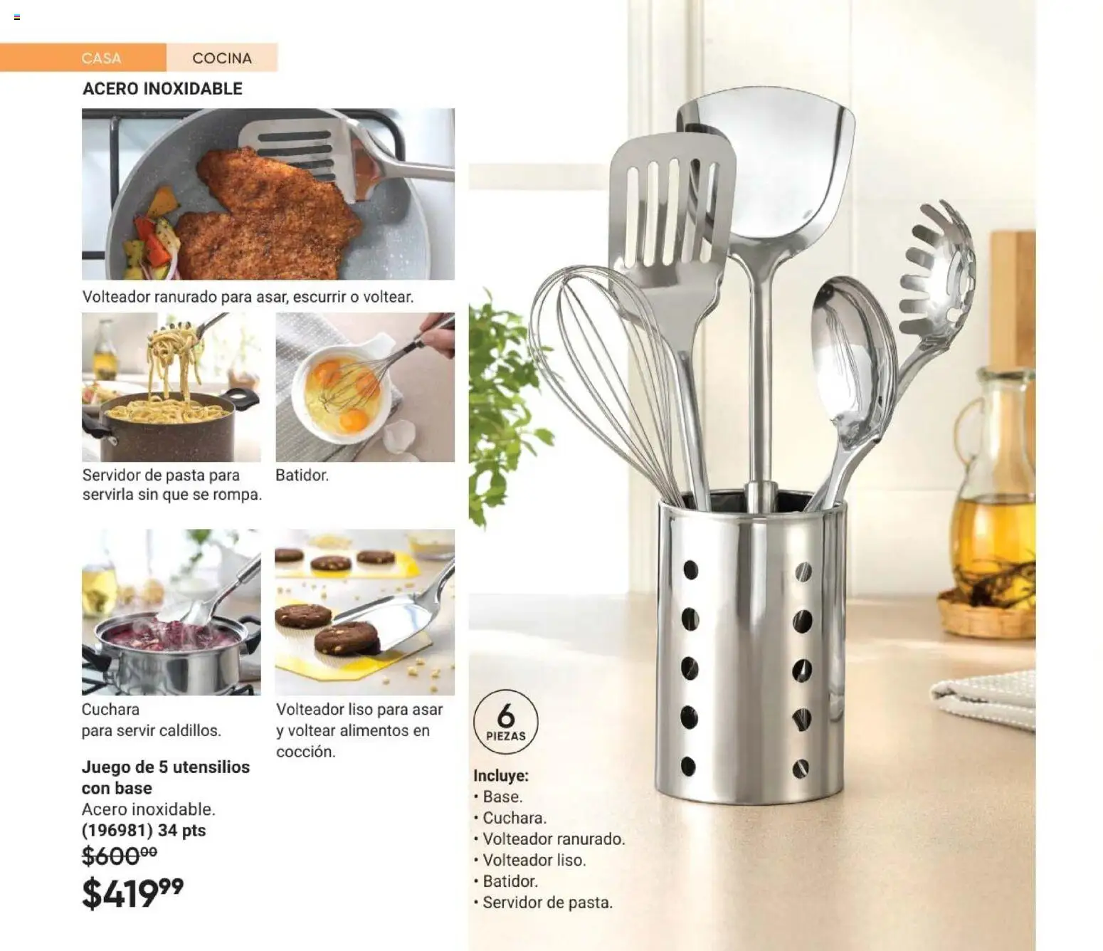 Vista previa las ofertas de la tienda AVON - AVON Casa & Estilo 8 2026 desde el 08/05/2026 - Juego, Cocina, Pasta, Alimentos, Cuchara