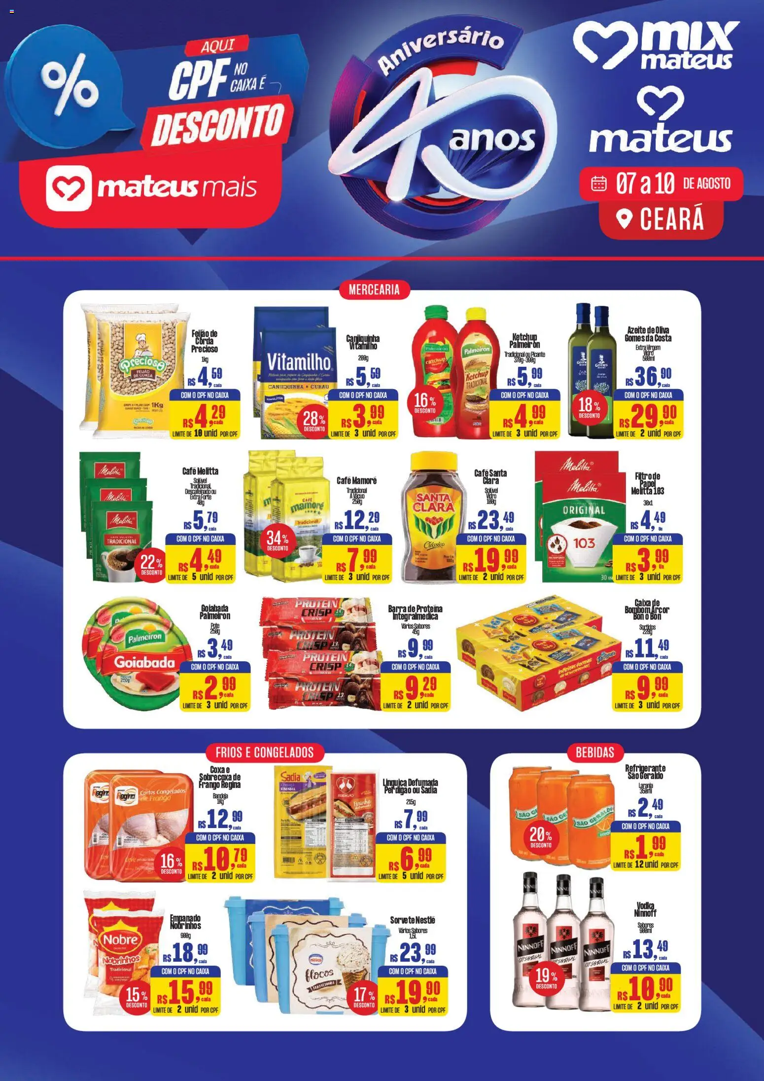 Pré-Visualização do folheto "Mateus ofertas App Mateus Mais Aniversario" da loja Mateus válido a partir de 07/08/2026