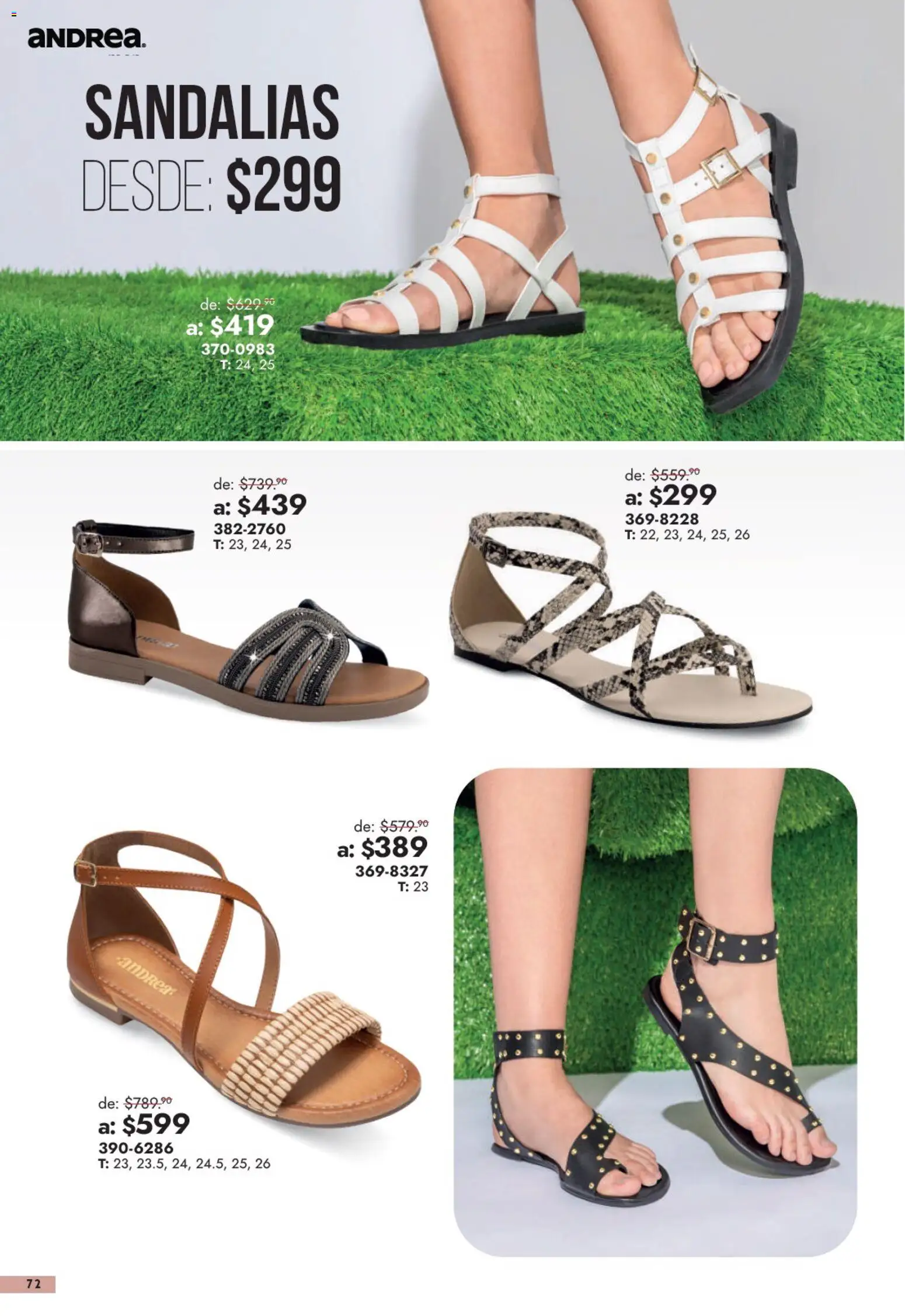 Vista previa las ofertas de la tienda Andrea - Andrea catálogo Outlet desde el 13/09/2026 