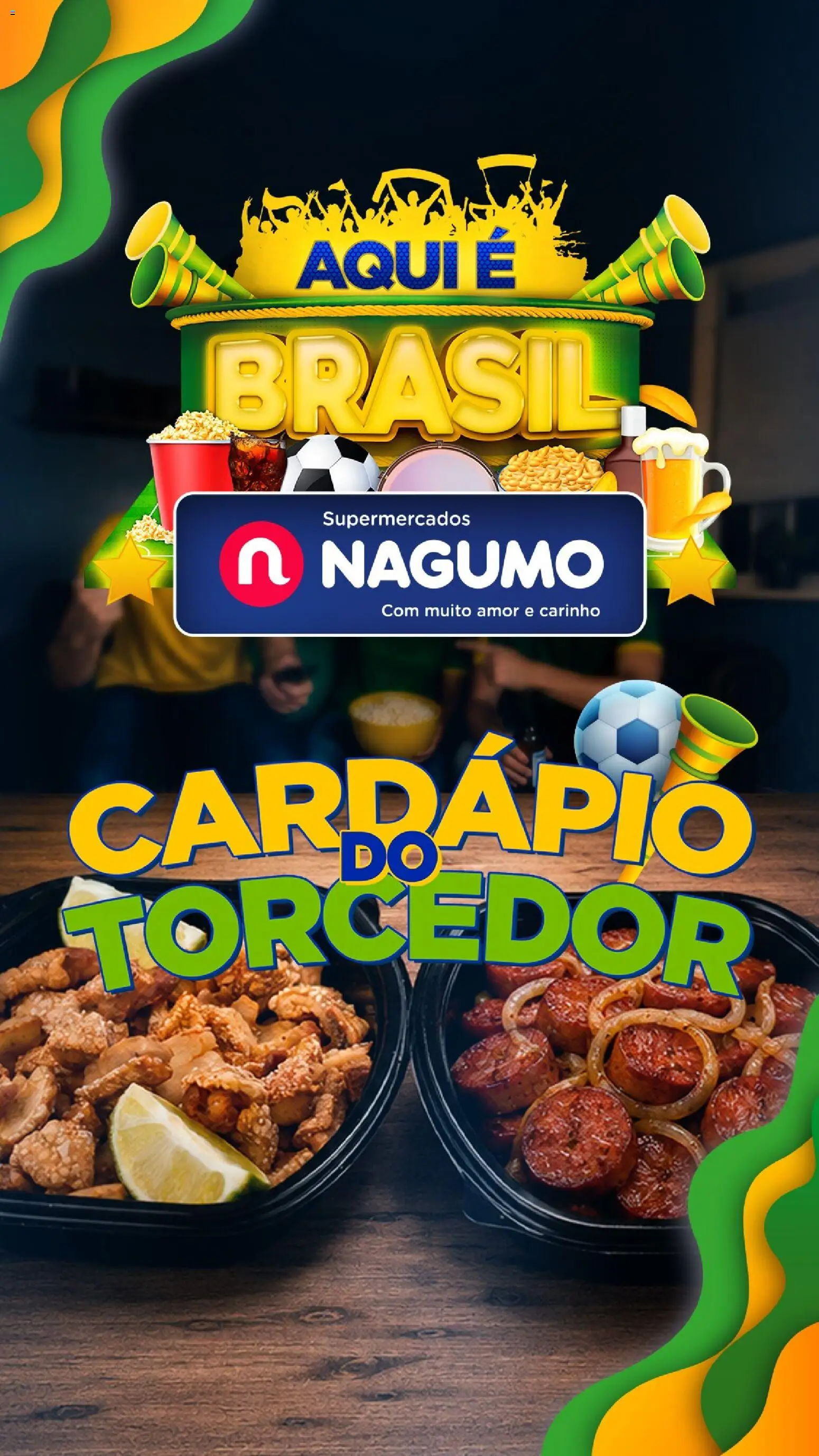 Pré-Visualização do folheto "Nagumo ofertas Cardápio do Torcedor" da loja Nagumo válido a partir de 12/06/2026