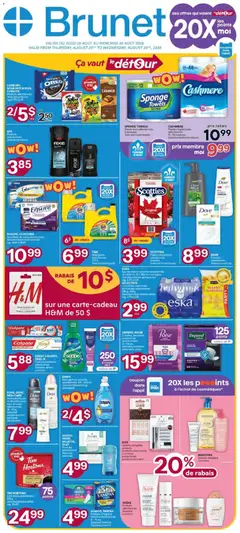 Preview of leaflet Brunet weekly flyer / circulaire from shop Brunet is valid from Aug 20, 2026