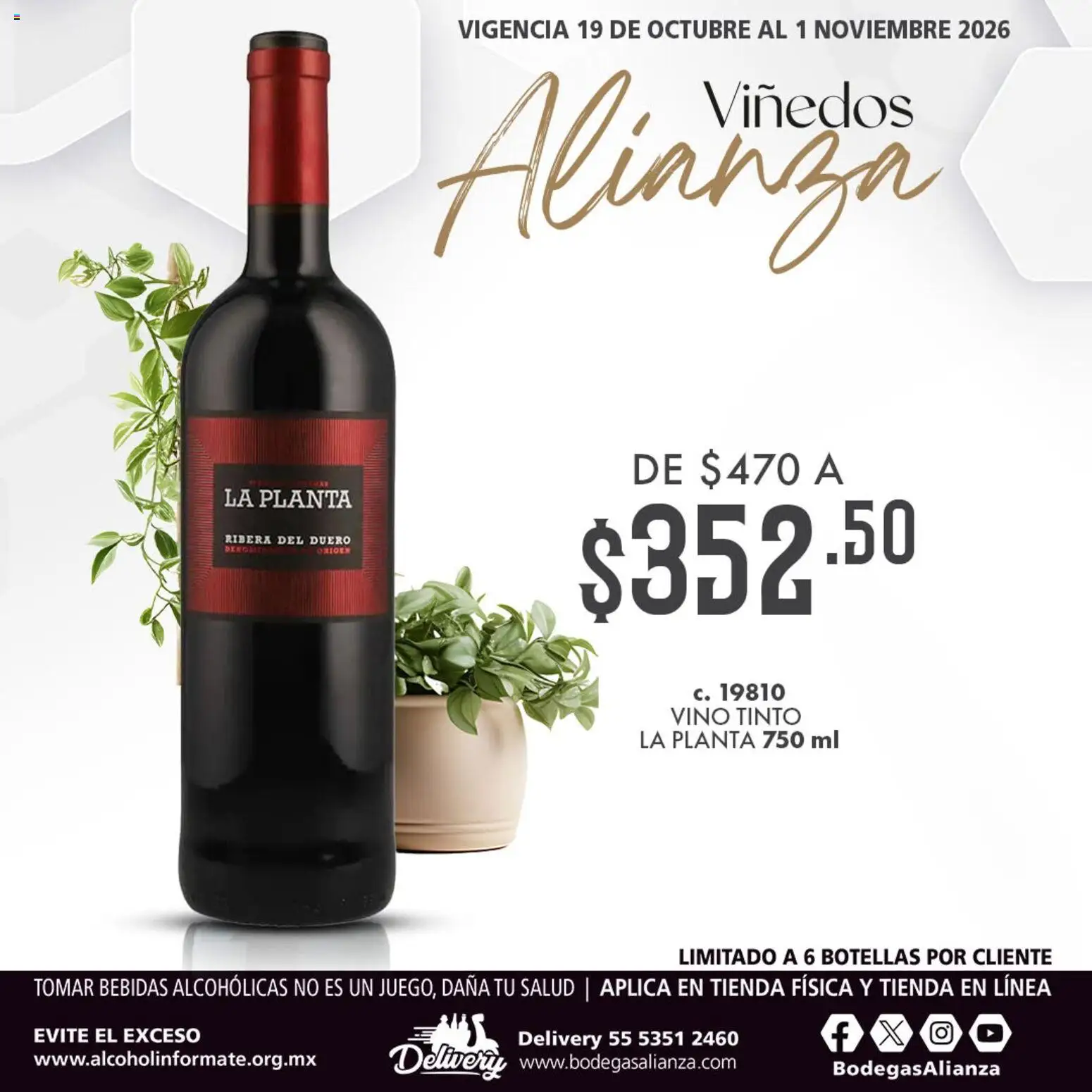 Vista previa las ofertas de la tienda Bodegas Alianza - Bodegas Alianza catálogo Viñedos Alianza desde el 19/10/2026 