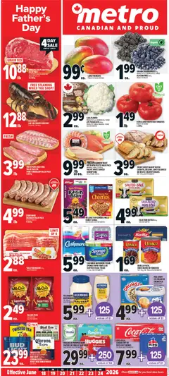 Un aperçu du dépliant Metro weekly flyer - Alma du magasin Metro est valide à partir 18 juin 2026