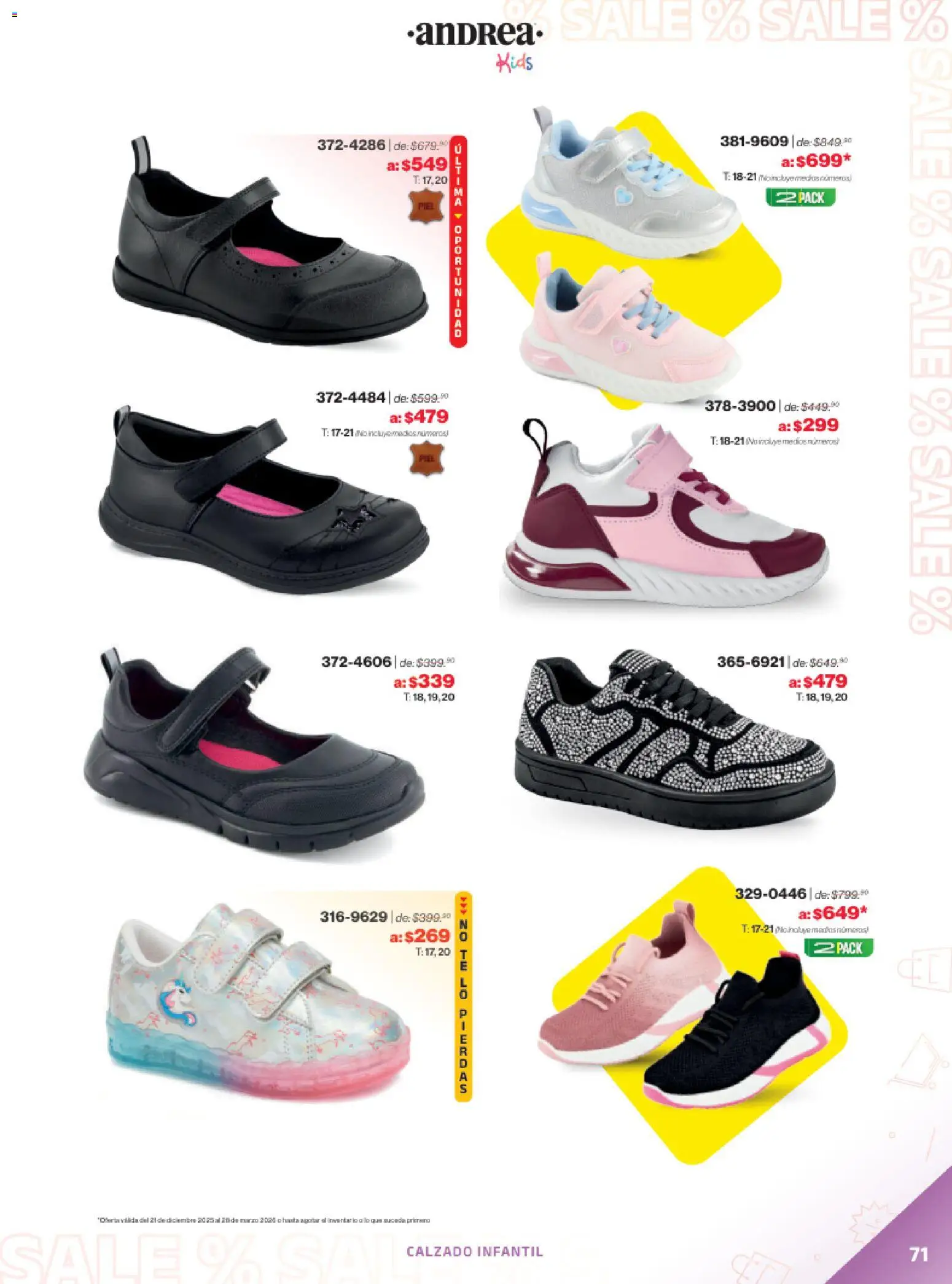 Vista previa las ofertas de la tienda Andrea - Catálogo Outlet desde el 21/12/2025 