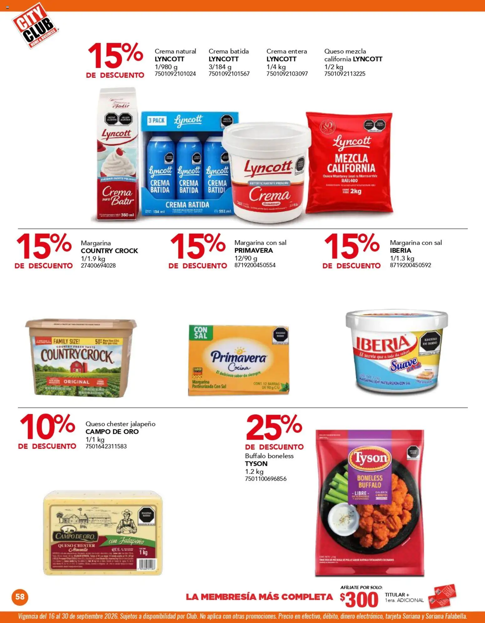 Vista previa las ofertas de la tienda City Club - City Club catálogo desde el 01/09/2026 