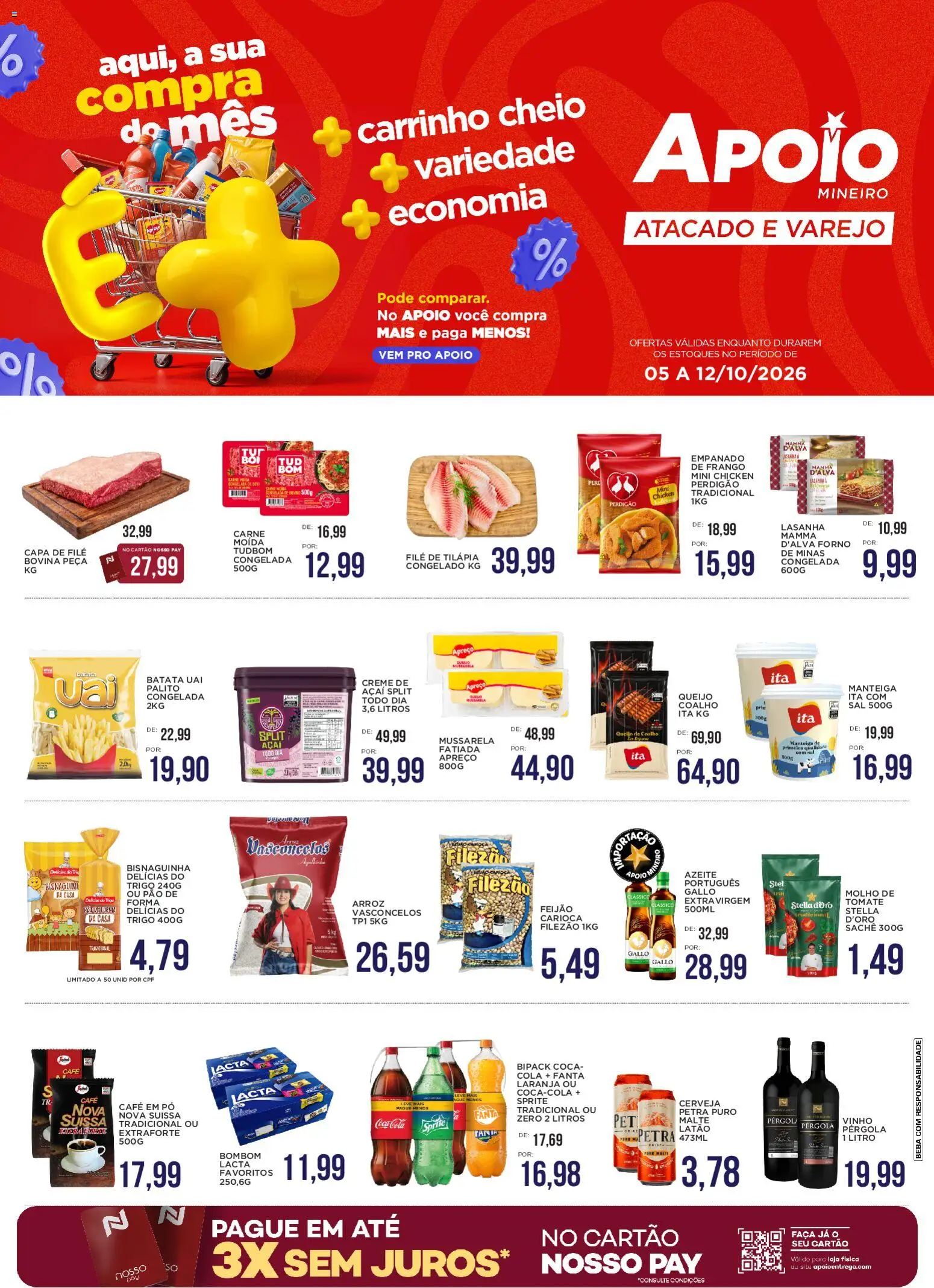 Pré-Visualização do folheto "Apoio Mineiro - Ofertas da semana" da loja Apoio Mineiro válido a partir de 05/10/2026