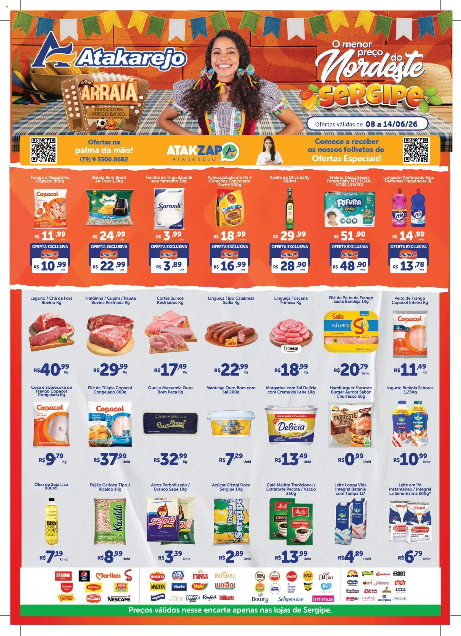 Pré-Visualização do folheto "Atakarejo ofertas" da loja Atakarejo válido a partir de 08/06/2026