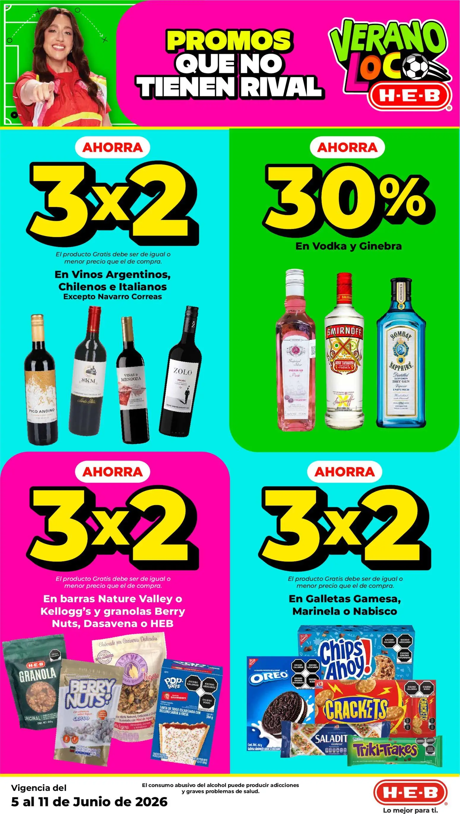 Vista previa las ofertas de la tienda H-E-B - H-E-B folleto desde el 05/06/2026 - Fresa, Galletas, Alcohol, Vodka, Ginebra, Miel, Pico