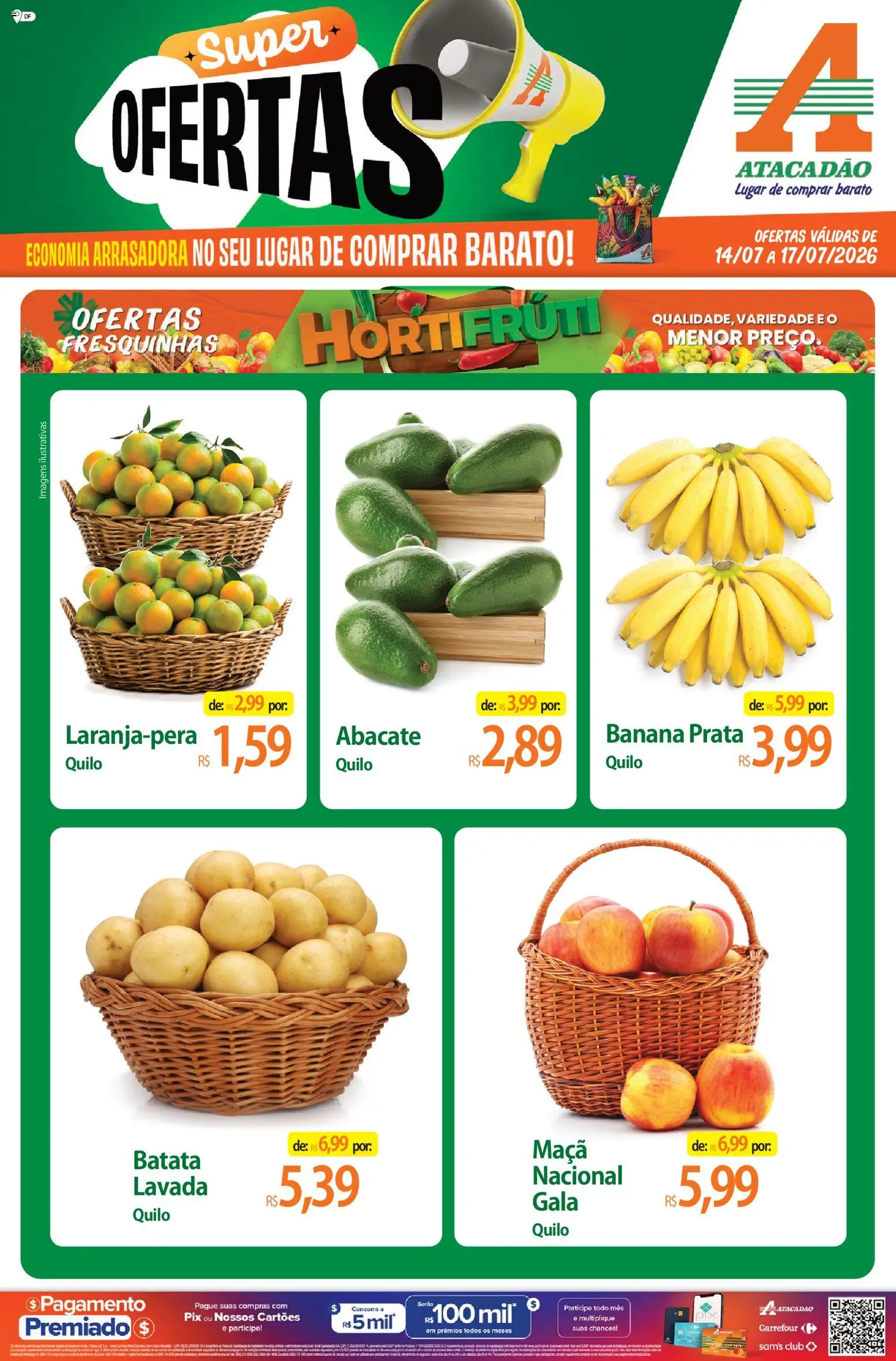 Pré-Visualização do folheto "Atacadão ofertas - DF" da loja Atacadão válido a partir de 14/07/2026