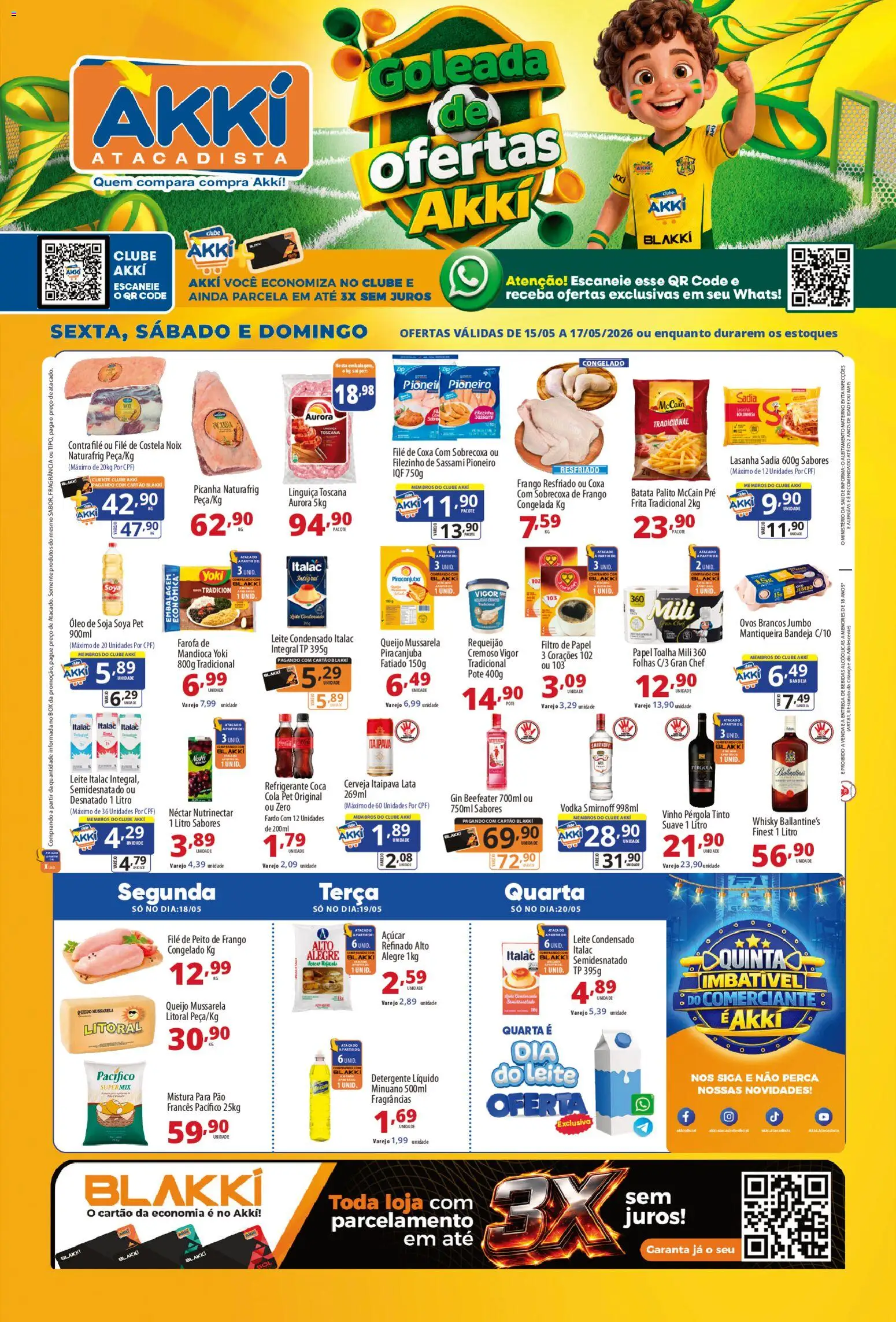 Pré-Visualização do folheto "Akki Atacadista - Ofertas da semana" da loja Akki Atacadista válido a partir de 15/05/2026