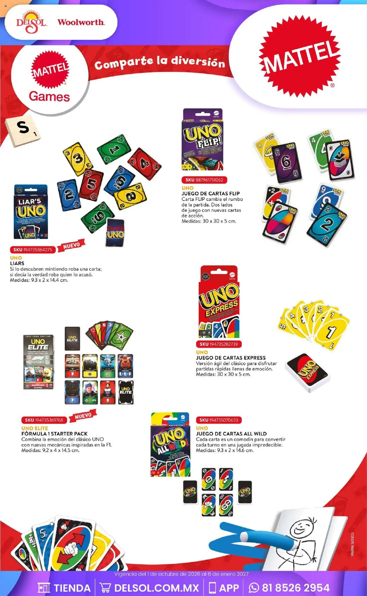 Vista previa las ofertas de la tienda Del Sol y Woolworth - Del Sol y Woolworth catálogo El Castillo del Juguete desde el 01/10/2026 - Juego