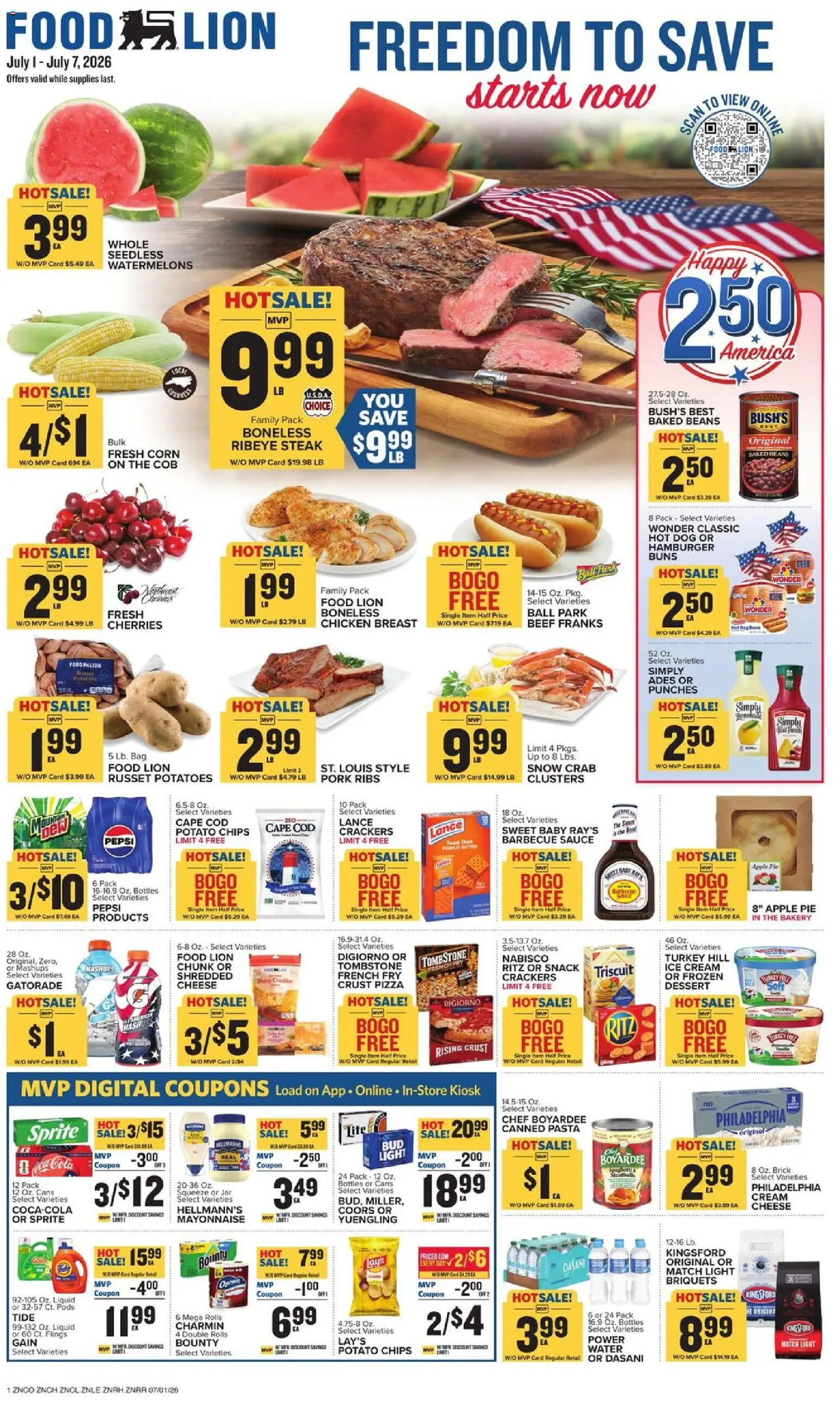 Ad Preview of Food Lion Food Lion Weekly Ad from 07/01/2026