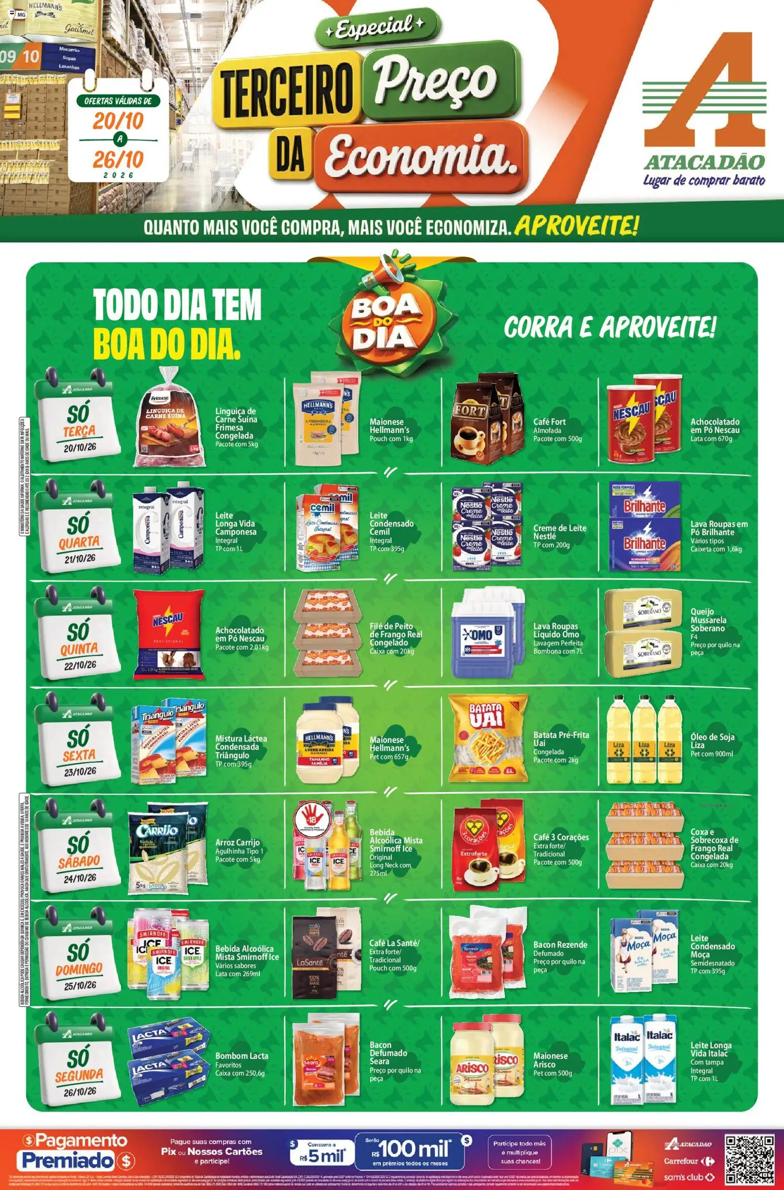 Pré-Visualização do folheto "Atacadão ofertas - MG" da loja Atacadão válido a partir de 20/10/2026