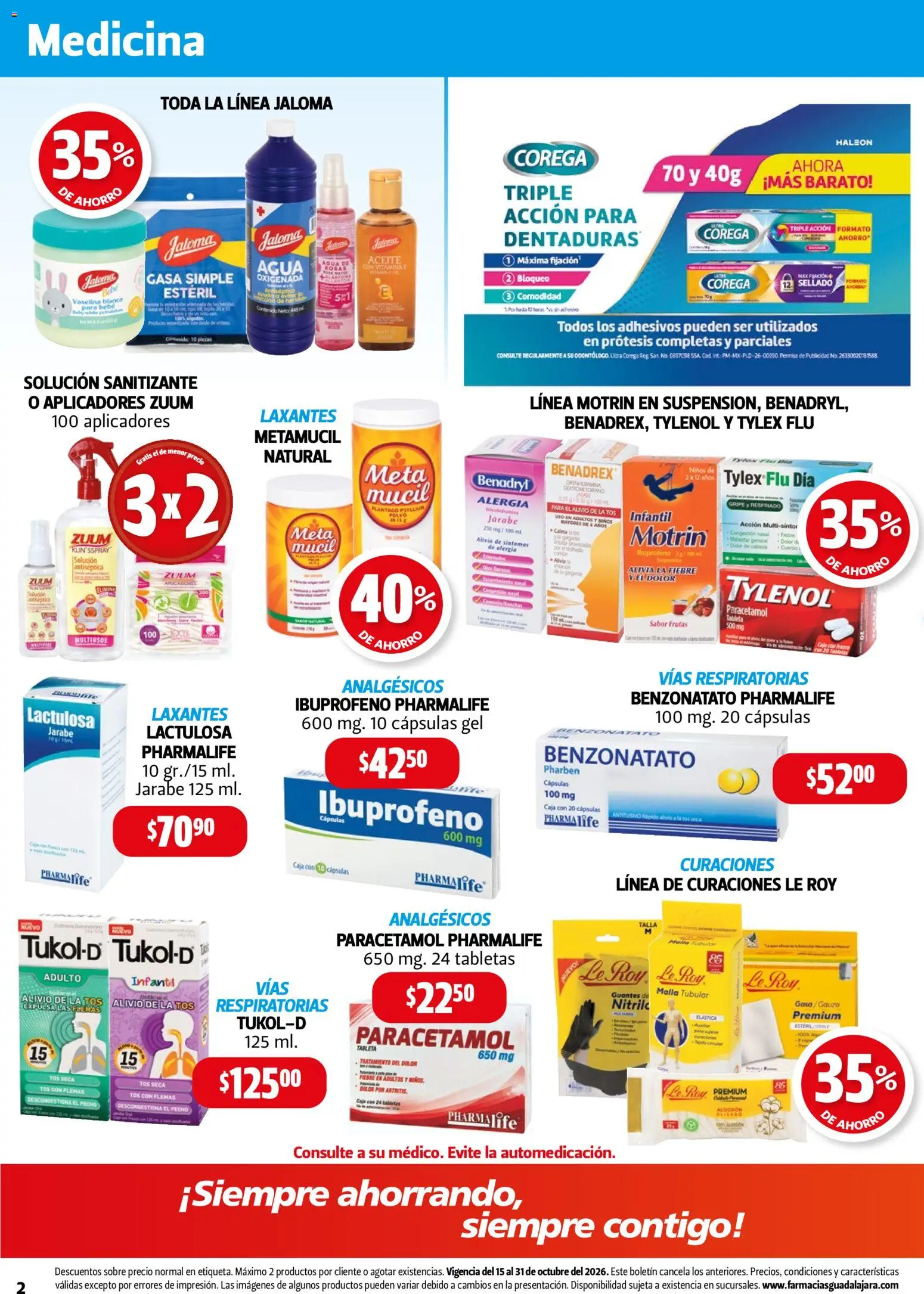Vista previa las ofertas de la tienda Farmacia Guadalajara - Farmacia Guadalajara catálogo desde el 15/10/2026 