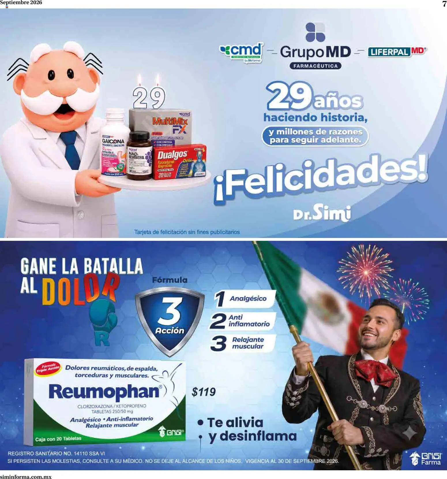 Vista previa las ofertas de la tienda Farmacias Similares - Farmacias Similares catálogo desde el 01/09/2026 
