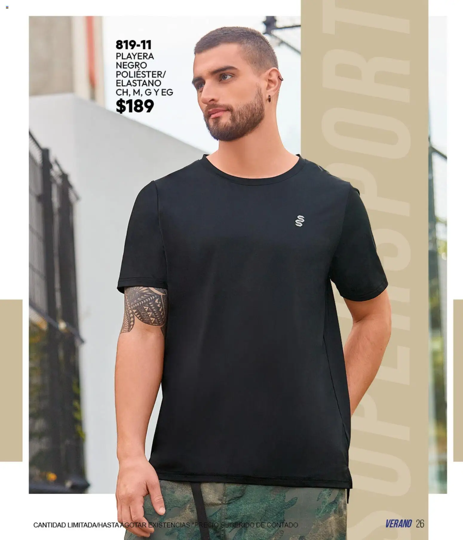Vista previa las ofertas de la tienda Cklass - Cklass catálogo Sportbrands Verano Caballero desde el 05/03/2026 - Playera