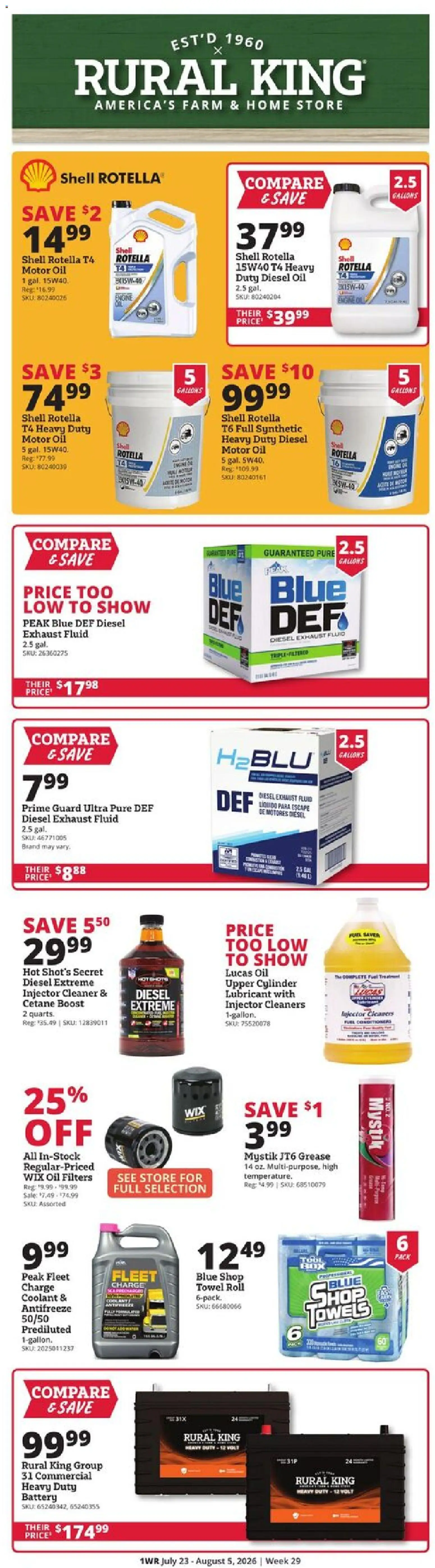 Ad Preview of Rural King Rural King Weekly Ad from 07/23/2026
