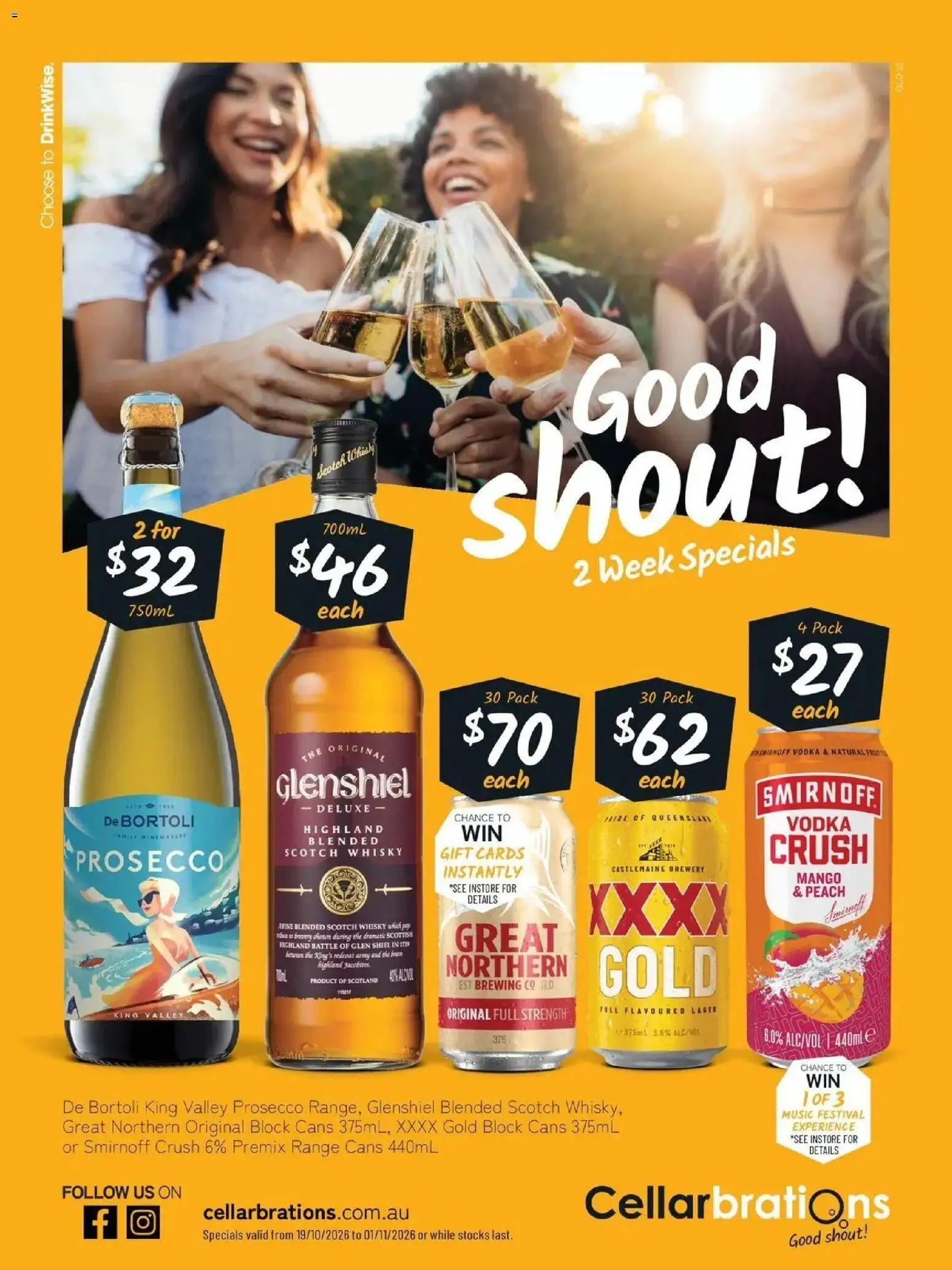 Preview of catalogue Cellarbrations catalogue QLD from shop Cellarbrations valid 19/10/2026