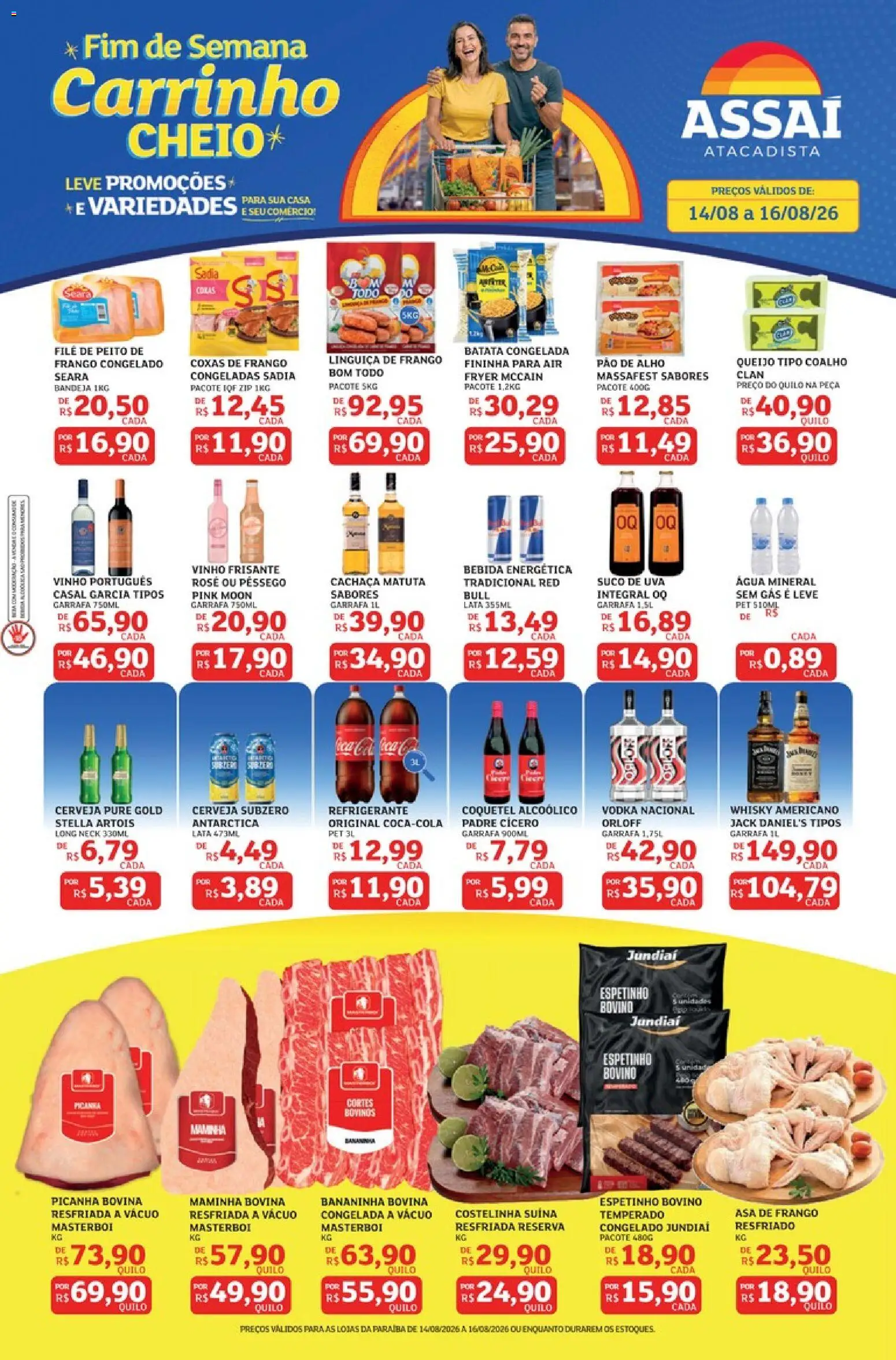 Pré-Visualização do folheto "Assaí Atacadista ofertas - PB" da loja Assaí Atacadista válido a partir de 14/08/2026
