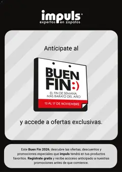 Vista previa las ofertas de la tienda Impuls - Impuls Buen Fin aviso desde el 13/10/2026 