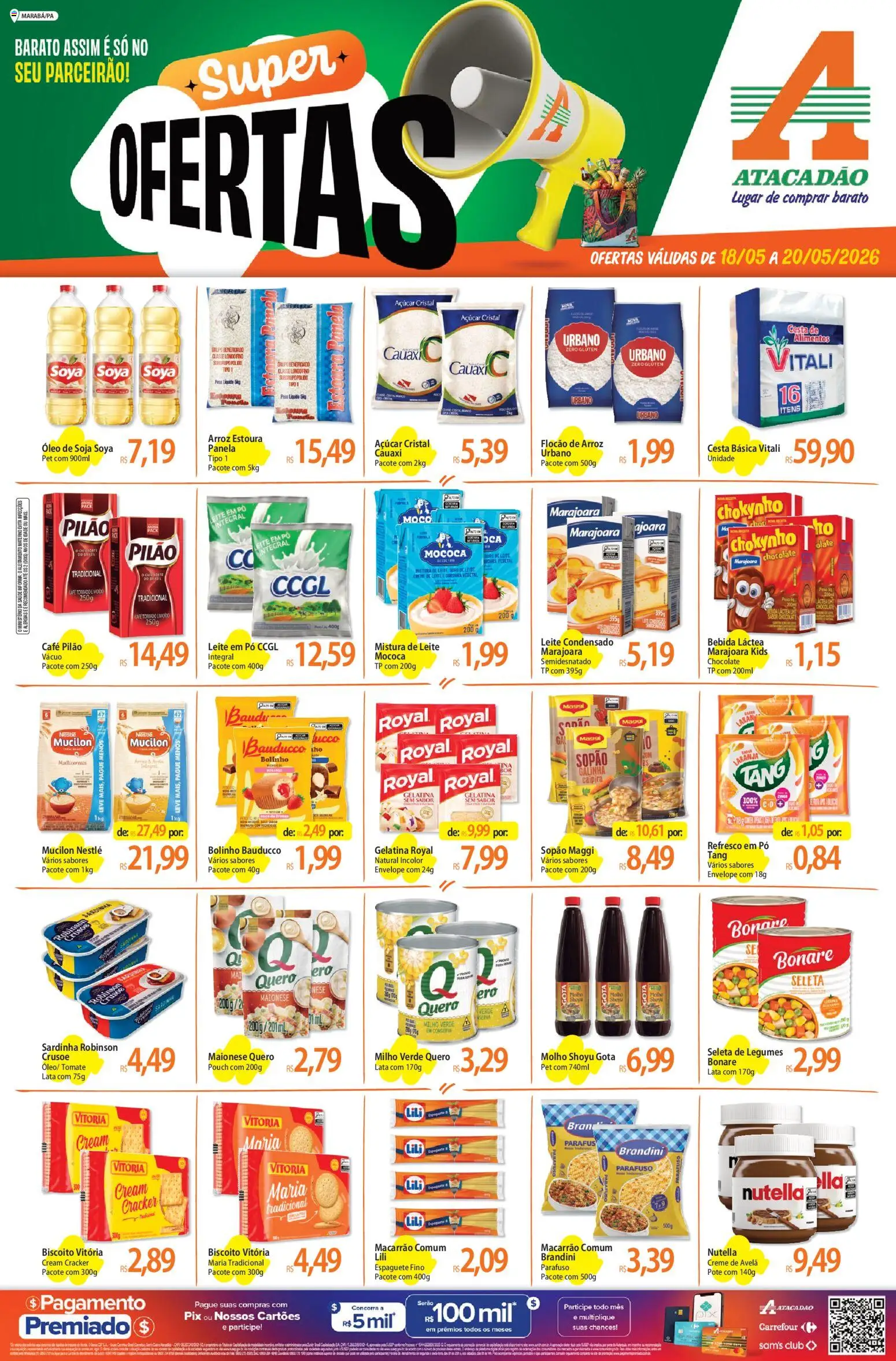 Pré-Visualização do folheto "Atacadão ofertas - PA" da loja Atacadão válido a partir de 18/05/2026