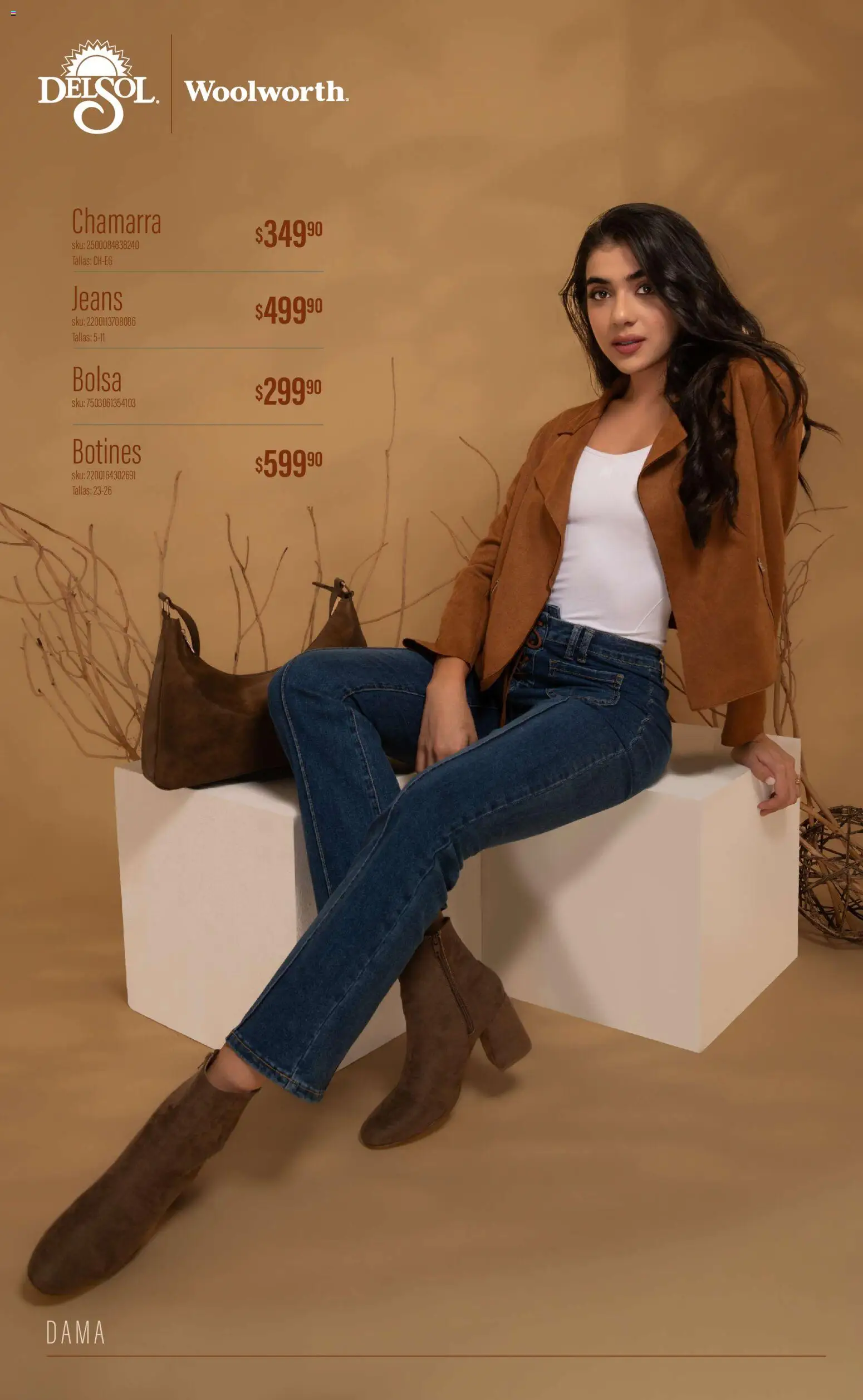 Vista previa las ofertas de la tienda Del Sol y Woolworth - Del Sol y Woolworth catálogo Luce el Otoño desde el 01/10/2026 - Bolsa, Chamarra, Botines