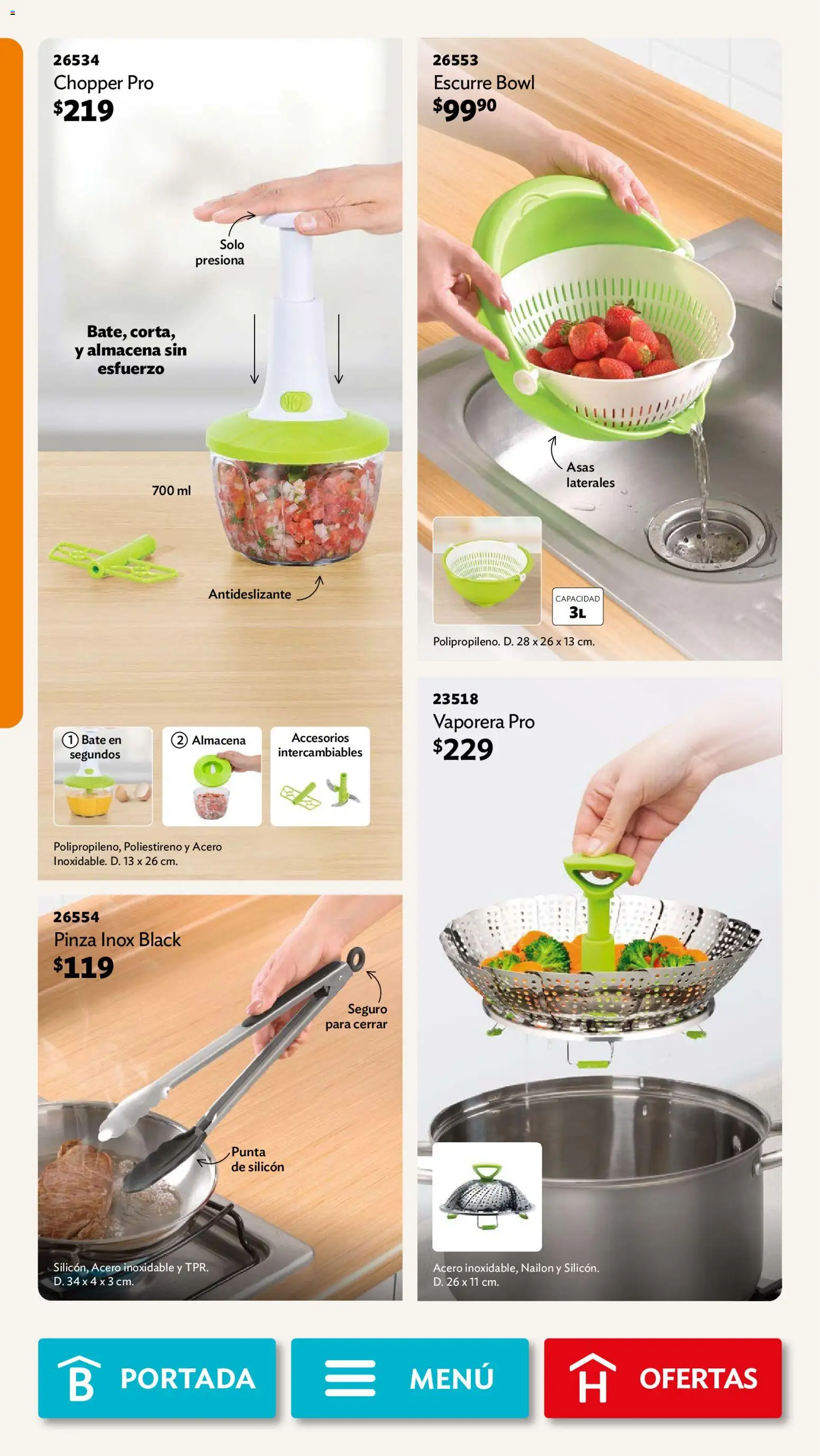 Vista previa las ofertas de la tienda Betterware - Betterware campaña 10 2026 desde el 28/09/2026 - Bowl, Vaporera, Pinza