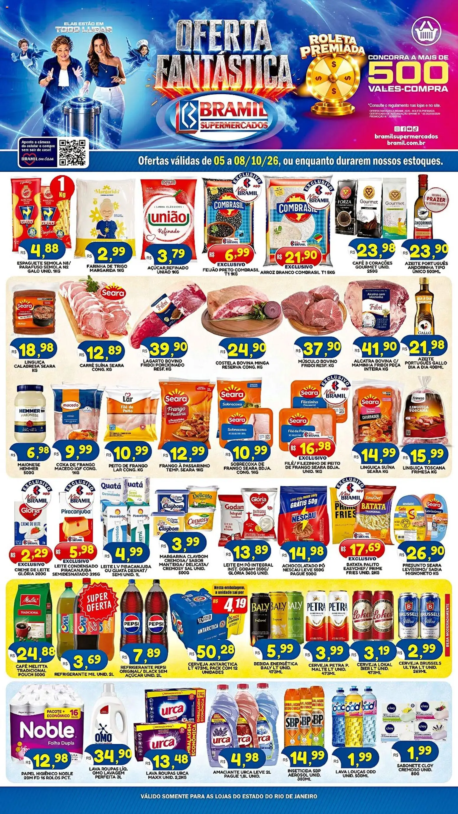 Pré-Visualização do folheto "Bramil Supermercados - Ofertas da semana" da loja Bramil Supermercados válido a partir de 05/10/2026