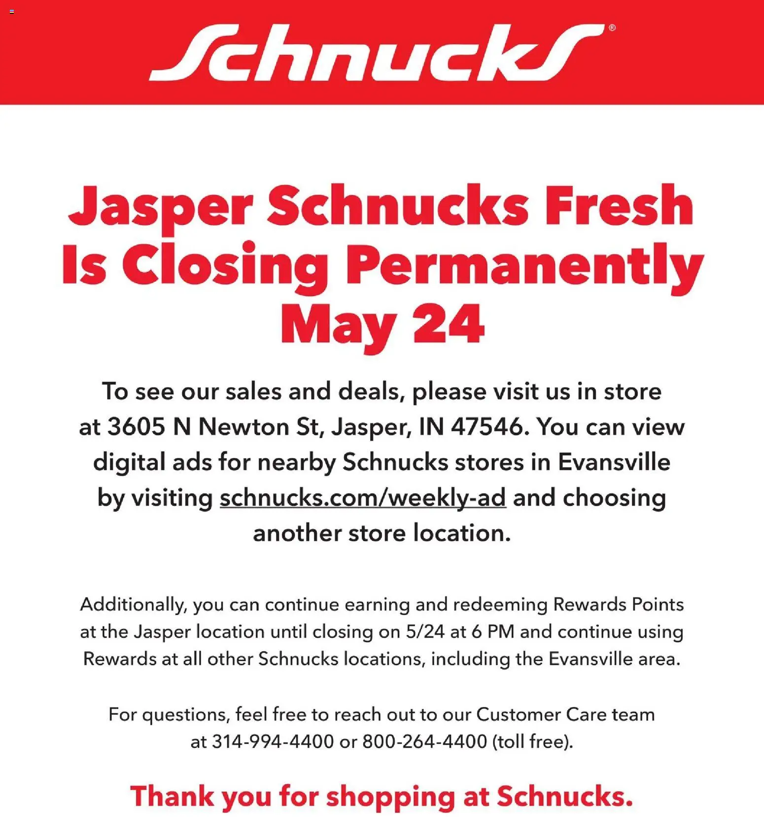 Ad Preview of Schnucks Schnucks Weekly Print Ad - IN from 05/06/2026