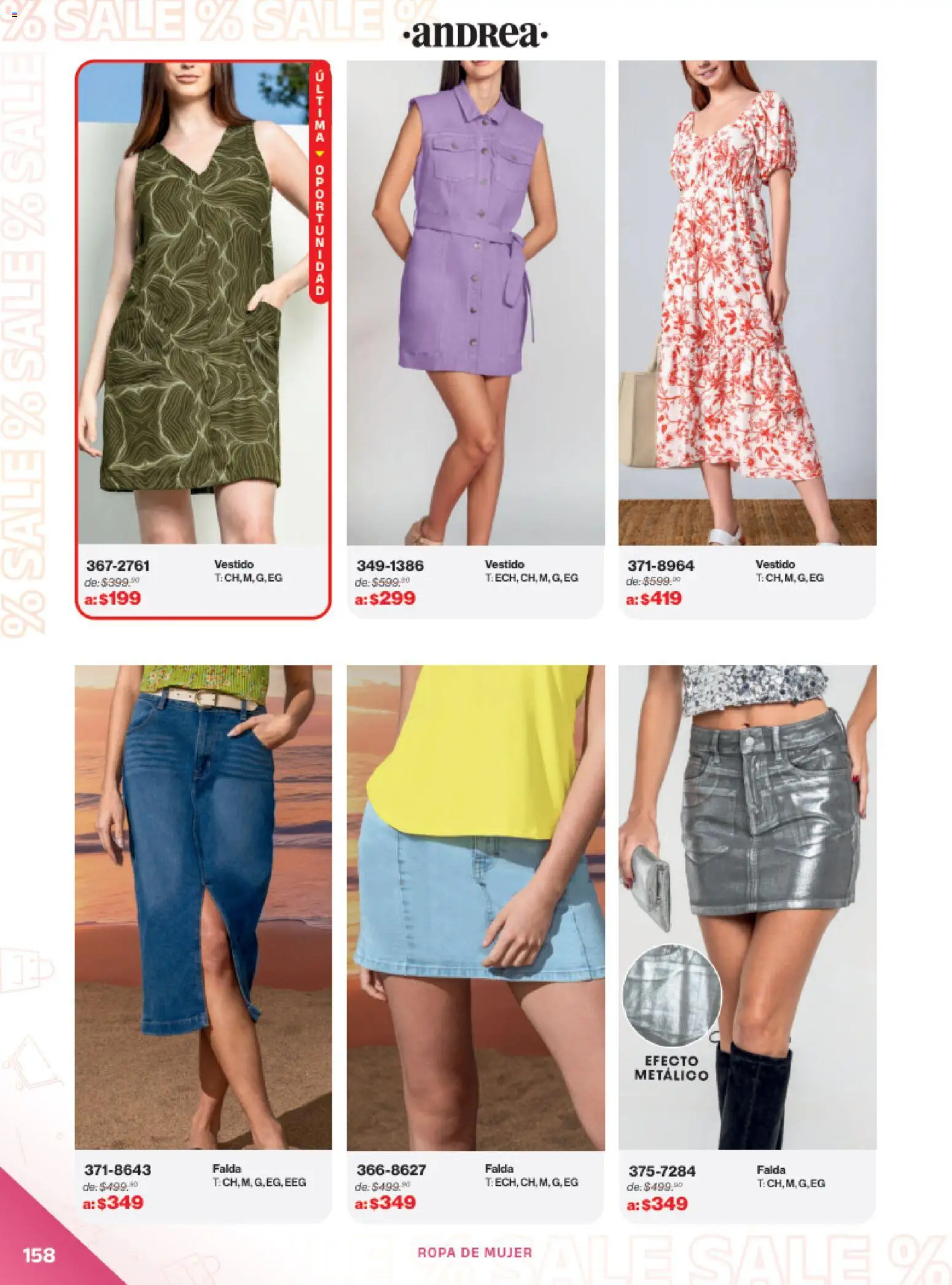 Vista previa las ofertas de la tienda Andrea - Catálogo Outlet desde el 21/12/2025 - Vestido, Ropa, Falda
